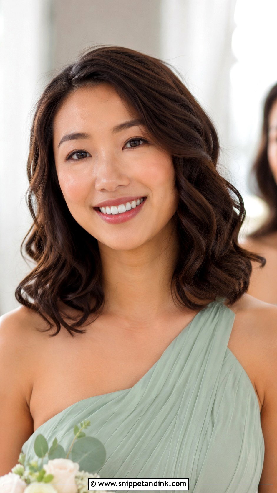 Curly Bridesmaid Hair Down With Medium Length Hair - Snippet and Ink - 20 Bridesmaid Hair Down Curly Ideas