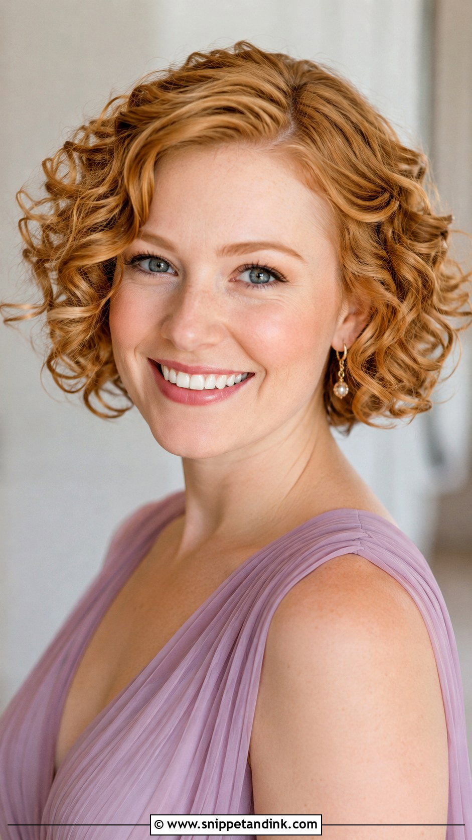 Curly Bridesmaid Hair Down With Short Hair - Snippet and Ink - 20 Bridesmaid Hair Down Curly Ideas