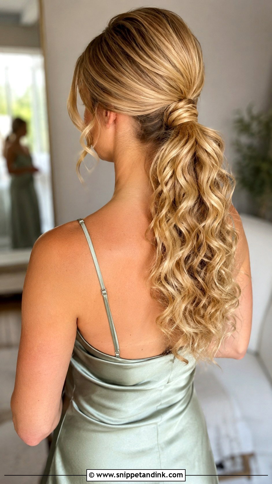 Curly Bridesmaid Hair With Low Ponytail - Snippet and Ink - 20 Bridesmaid Hairstyles Curly Hair