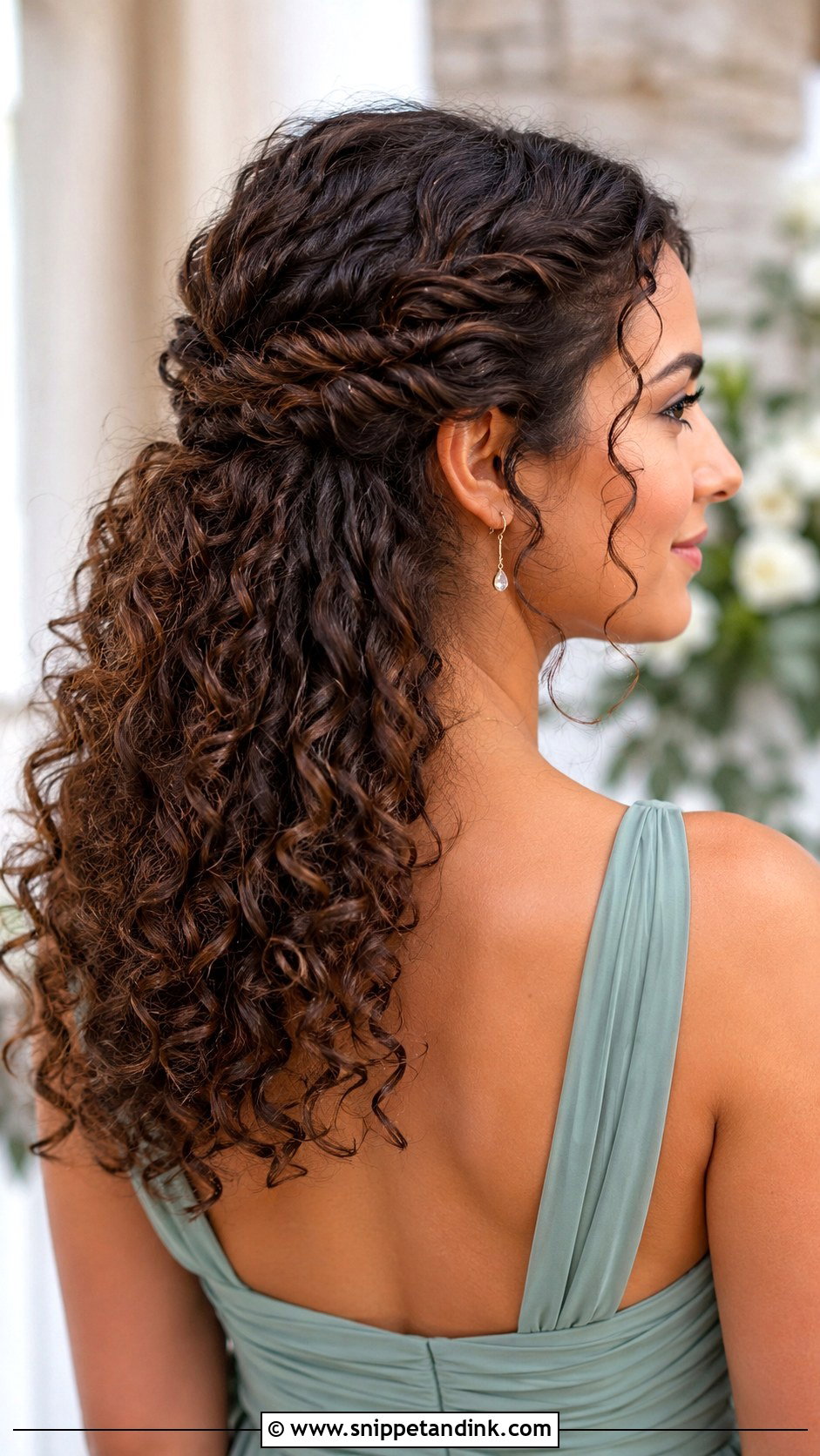 Curly Bridesmaid Hair With Twists - Snippet and Ink - 25 Curly Bridesmaid Hairstyles