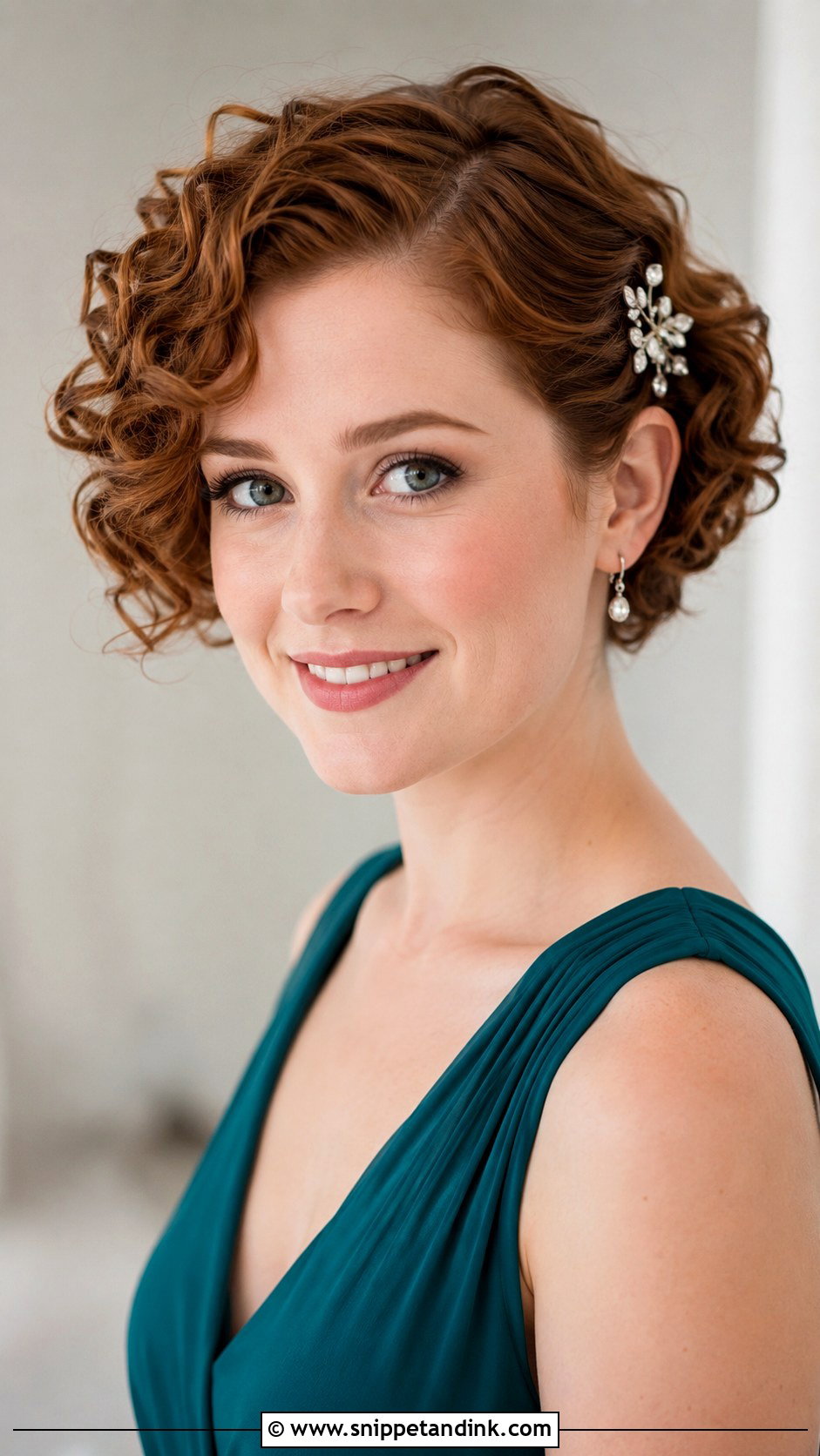 Curly Bridesmaid Short Hair - Snippet and Ink - 25 Curly Bridesmaid Hairstyles