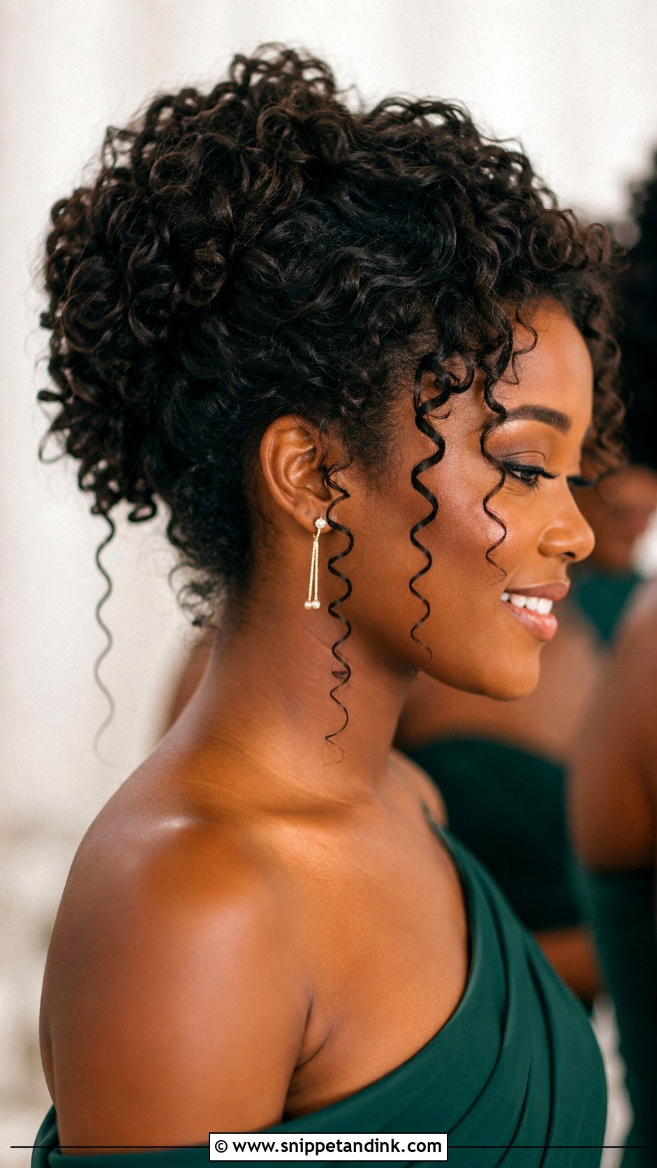 Curly Bridesmaid Updo - Snippet and Ink - 20 Updo Hairstyles for Bridesmaids