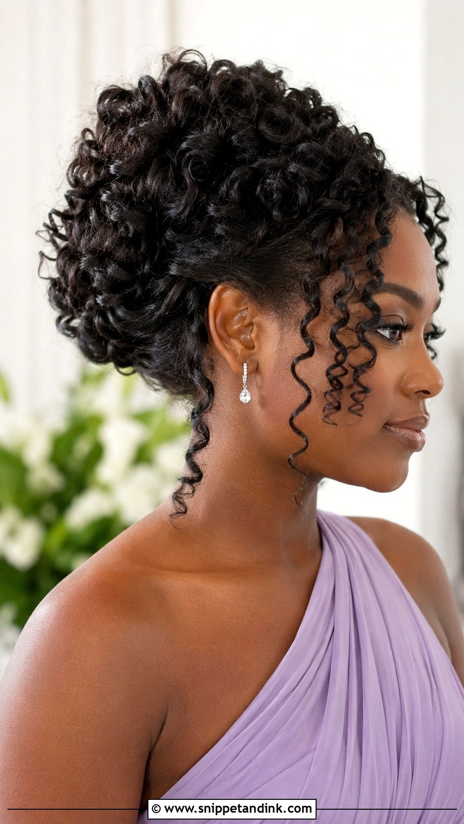 Curly Bridesmaid Updo - Snippet and Ink - 20 Updos Bridesmaid Hair