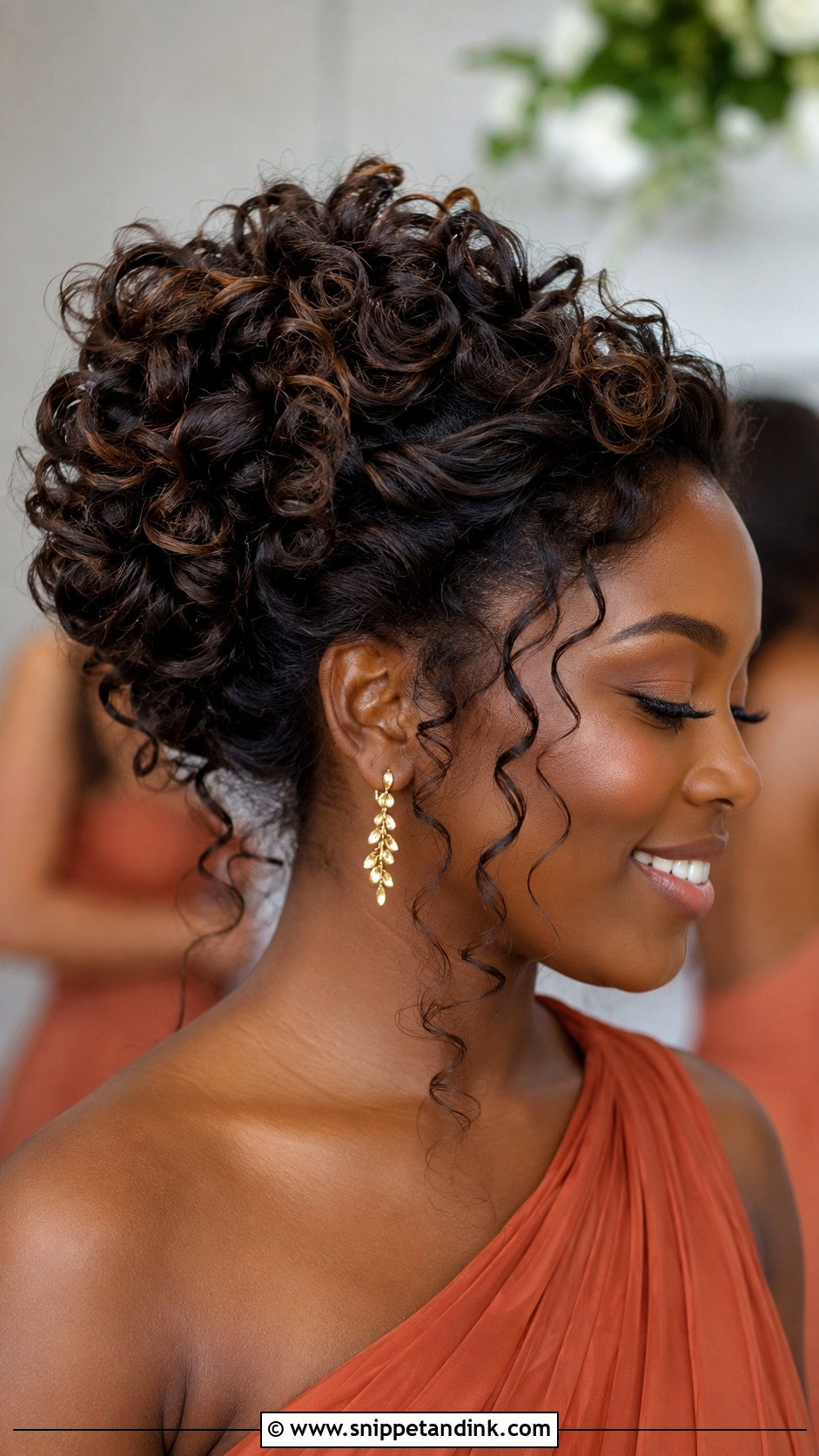Curly Bridesmaid Updo - Snippet and Ink - 20 Wedding Hairstyles for Bridesmaids Updo
