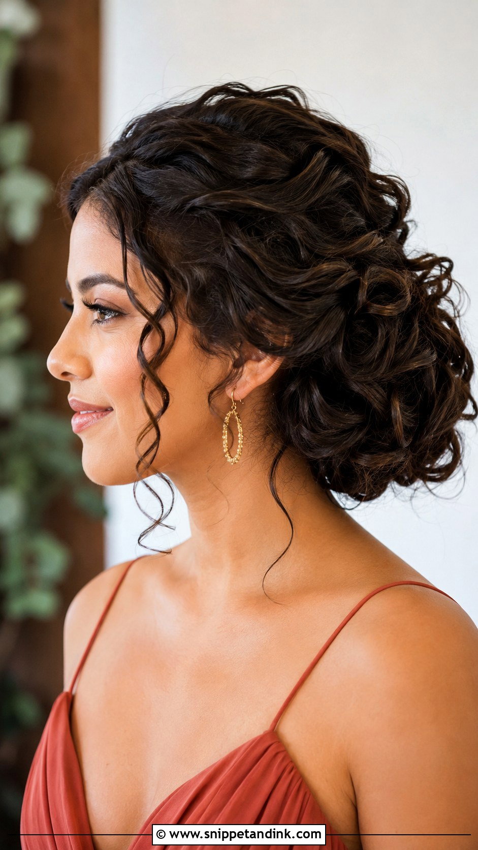 Curly Bridesmaid Updo - Snippet and Ink - 25 Bridesmaid Updos