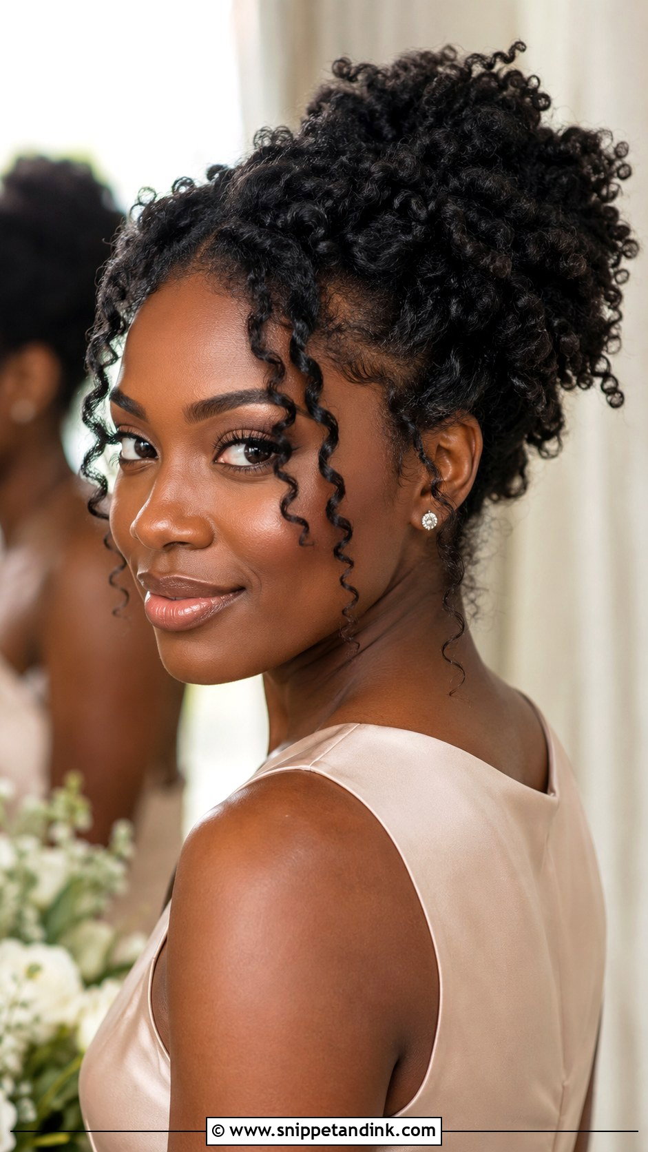 Curly Bridesmaid Updo - Snippet and Ink - 25 Curly Bridesmaid Hairstyles