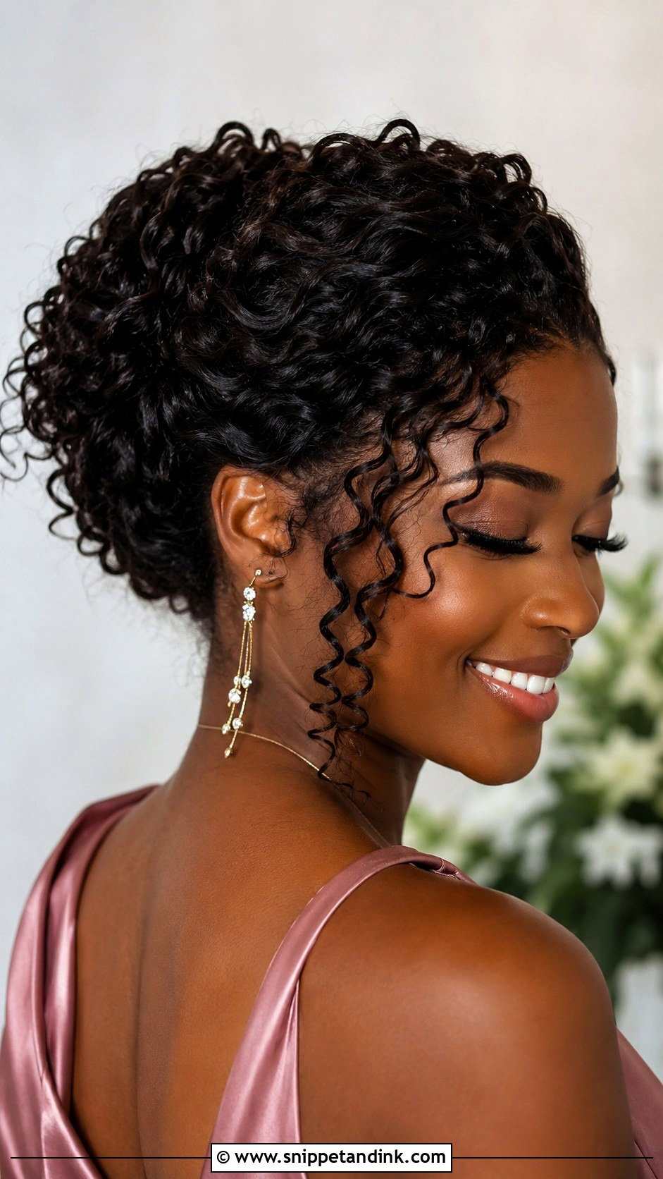 Curly Bridesmaid Updo - Snippet and Ink - 25 Wedding Hair for Bridesmaids Ideas