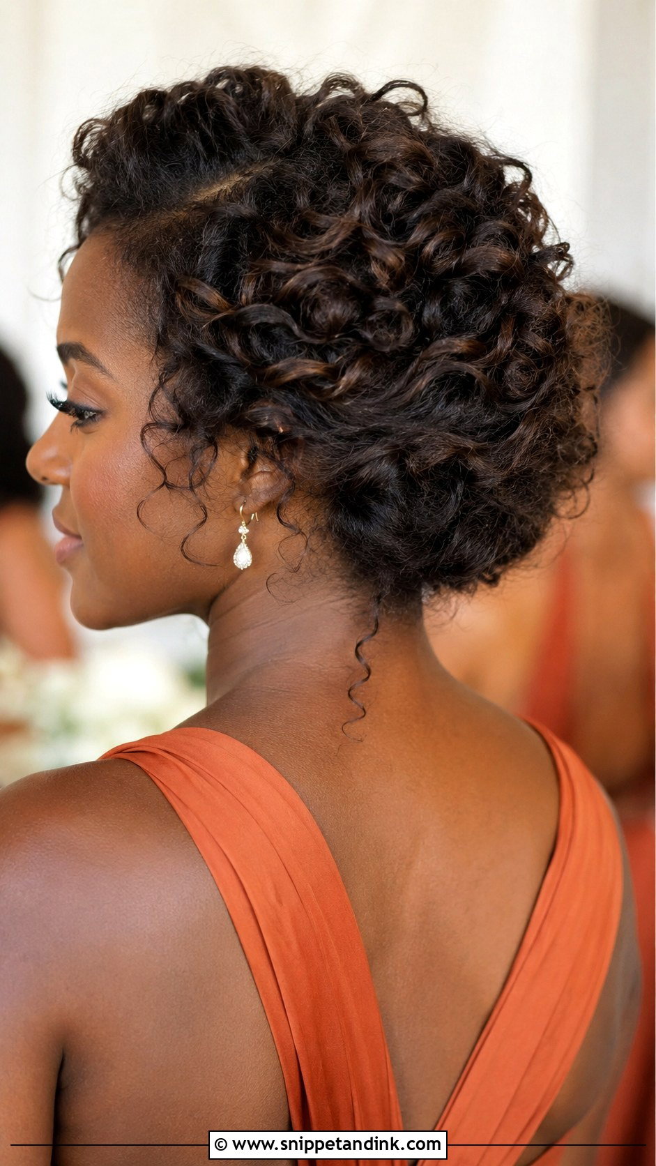 Curly Bridesmaid Updo - Snippet and Ink - 20 Bridesmaid Up Do Hairstyles