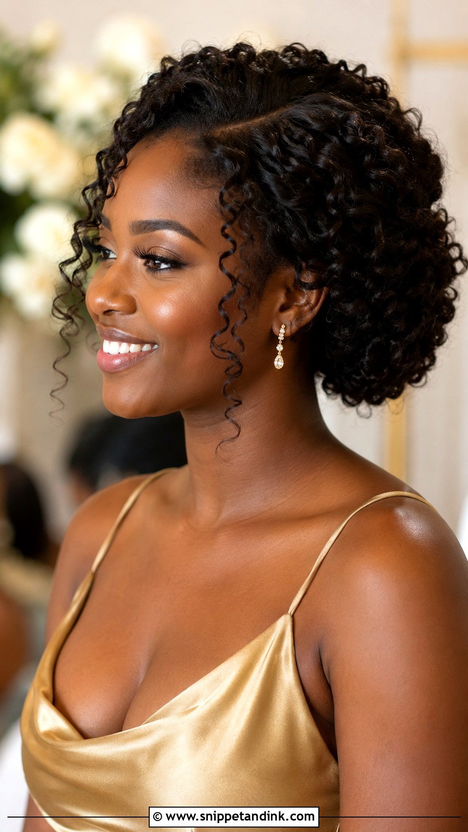 Curly Bridesmaid Updo - Snippet and Ink - 20 Modern Bridesmaid Hair Ideas