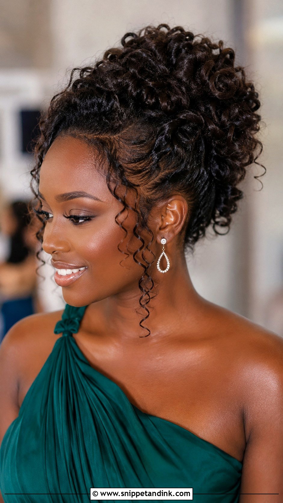 Curly Bridesmaid Updo - Snippet and Ink - 20 Summer Wedding Hairstyles Bridesmaid
