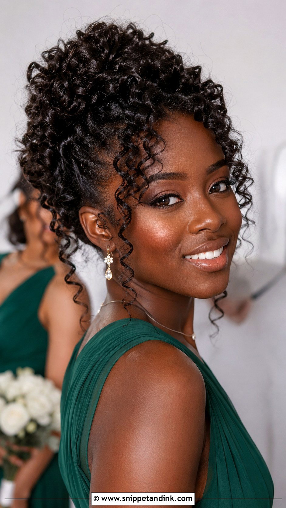 Curly Bridesmaid Updo For Long Hair - Snippet and Ink - 20 Bridesmaid Hair Updo Long Ideas