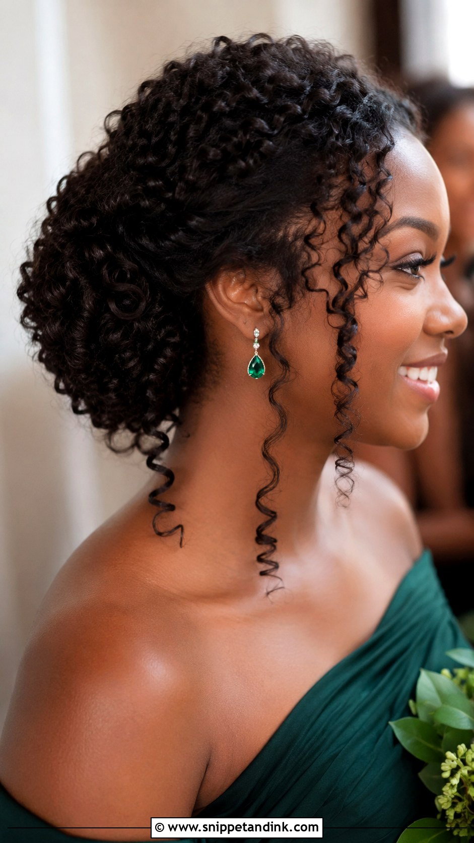 Curly Bridesmaid Updo For Medium Hair - Snippet and Ink - 20 Bridesmaid Updo Hairstyles Medium