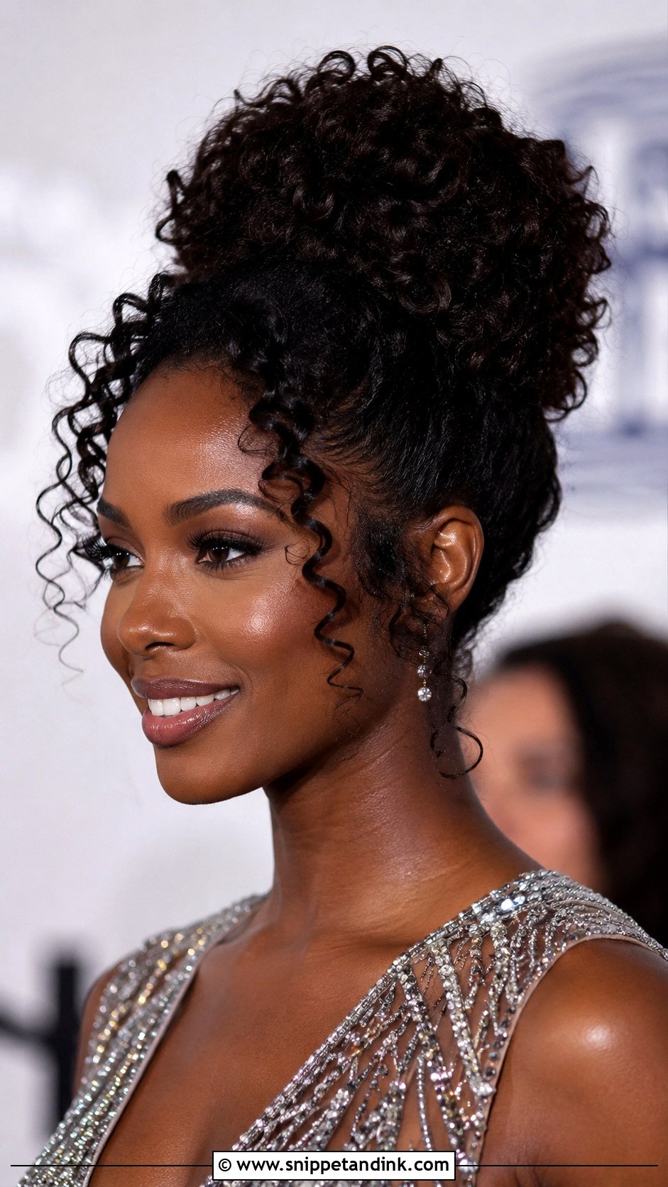 Curly Bun - Snippet and Ink - 35 Bridal Bun Ideas
