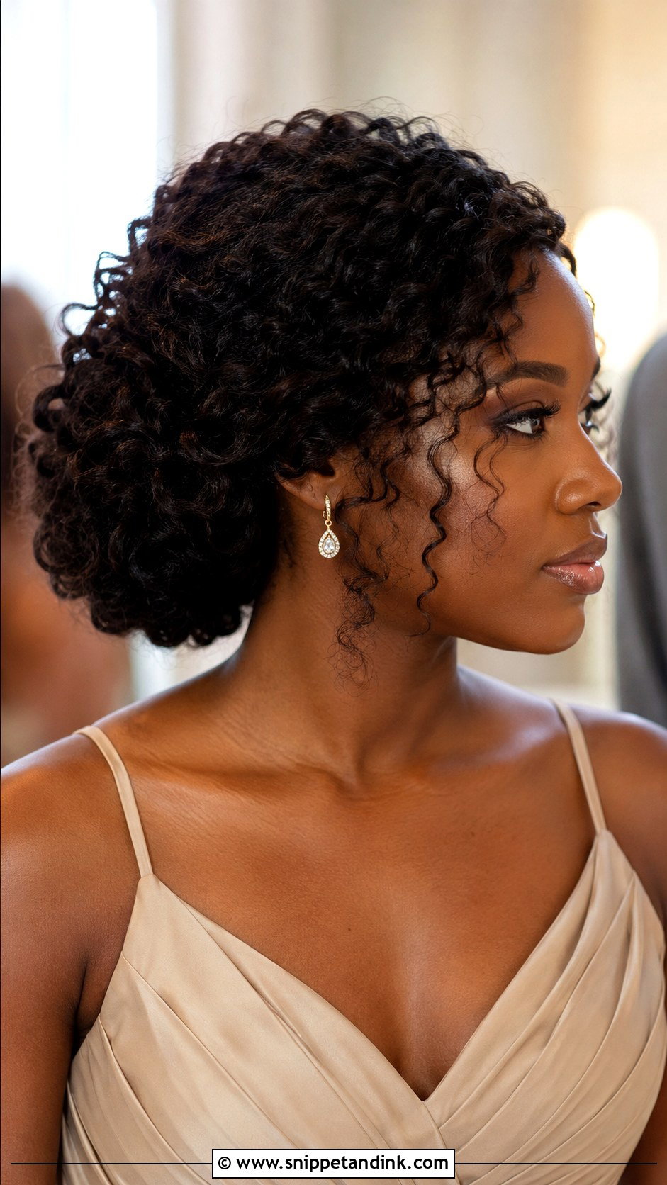 Curly Bun Bridesmaid Updo - Snippet and Ink - 25 Bridesmaids Hairstyles Updo