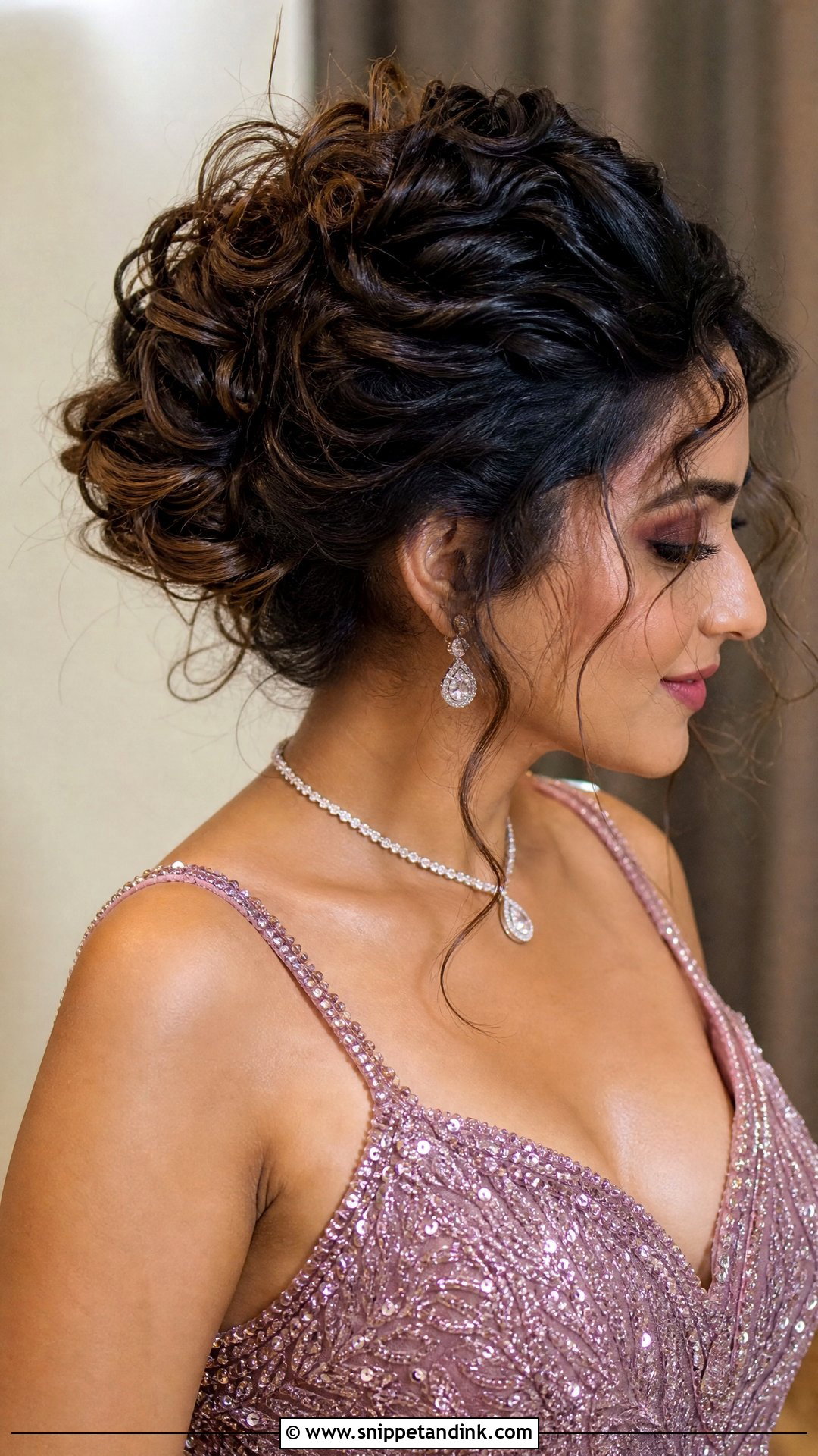 Curly Bun Juda Hairstyle - Snippet and Ink - 20 Jura Hairstyle for Wedding Ideas