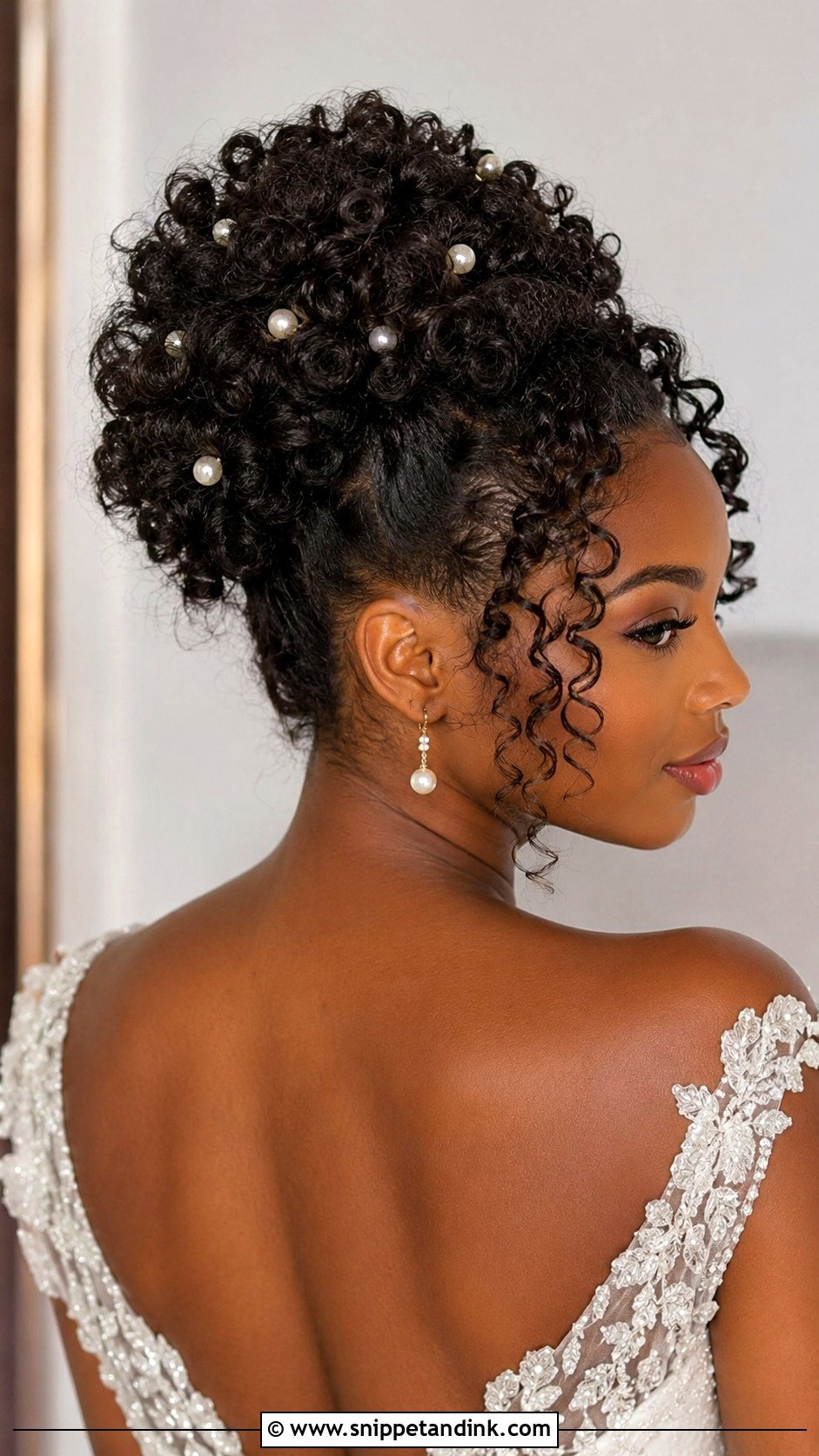 Curly Bun Wedding Hair - Snippet and Ink - 15 Hair Buns for Wedding