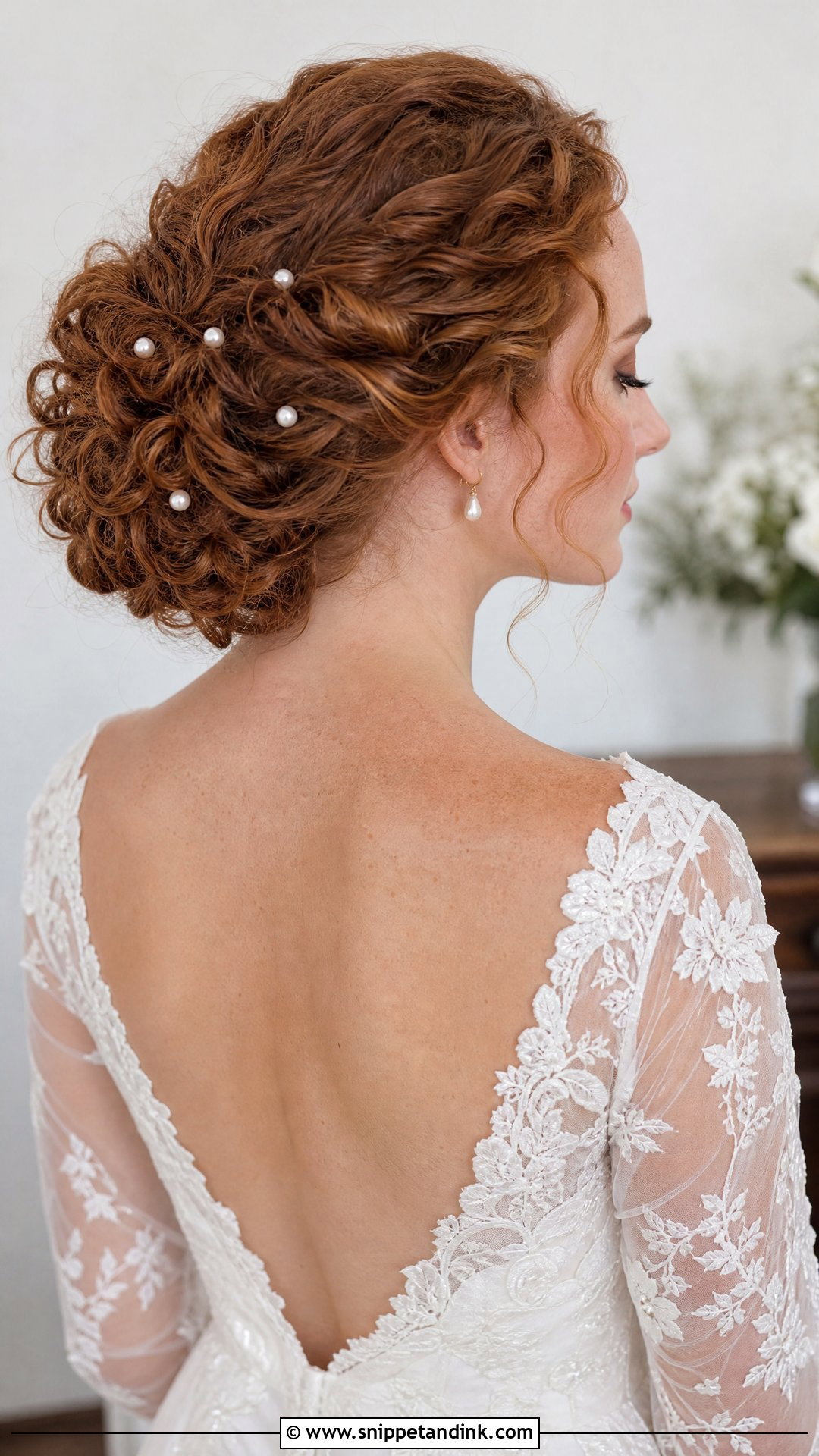 Curly Bun Wedding Updo - Snippet and Ink - 15 Formal Curly Natural Curls Wedding Updo Hairstyles