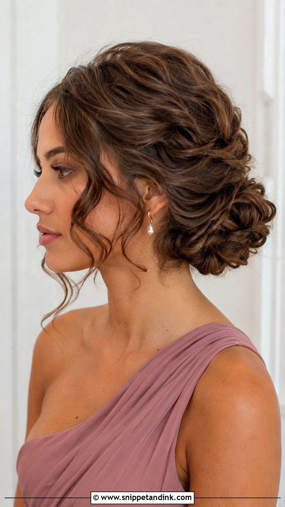 Curly Chignon Bridesmaid Hair - Snippet and Ink - 20 Bridesmaid Hairstyles Curly Hair