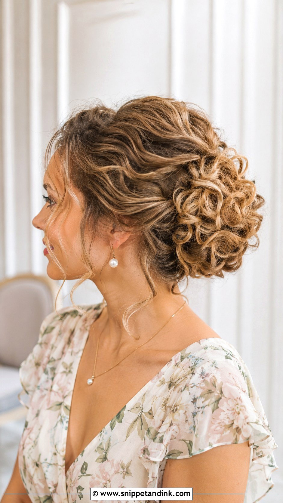 Curly Chignon For Wedding Guest - Snippet and Ink - 20 Curly Hairstyle for Wedding Guest Ideas