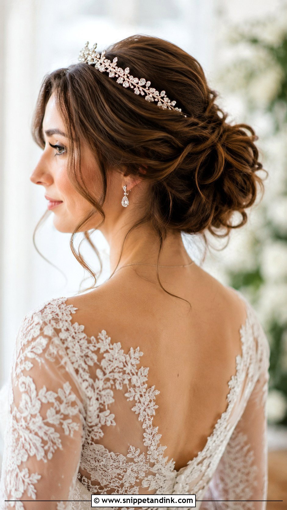 Curly Chignon Wedding Hairstyle - Snippet and Ink - 20 Wedding Hairstyles Curls