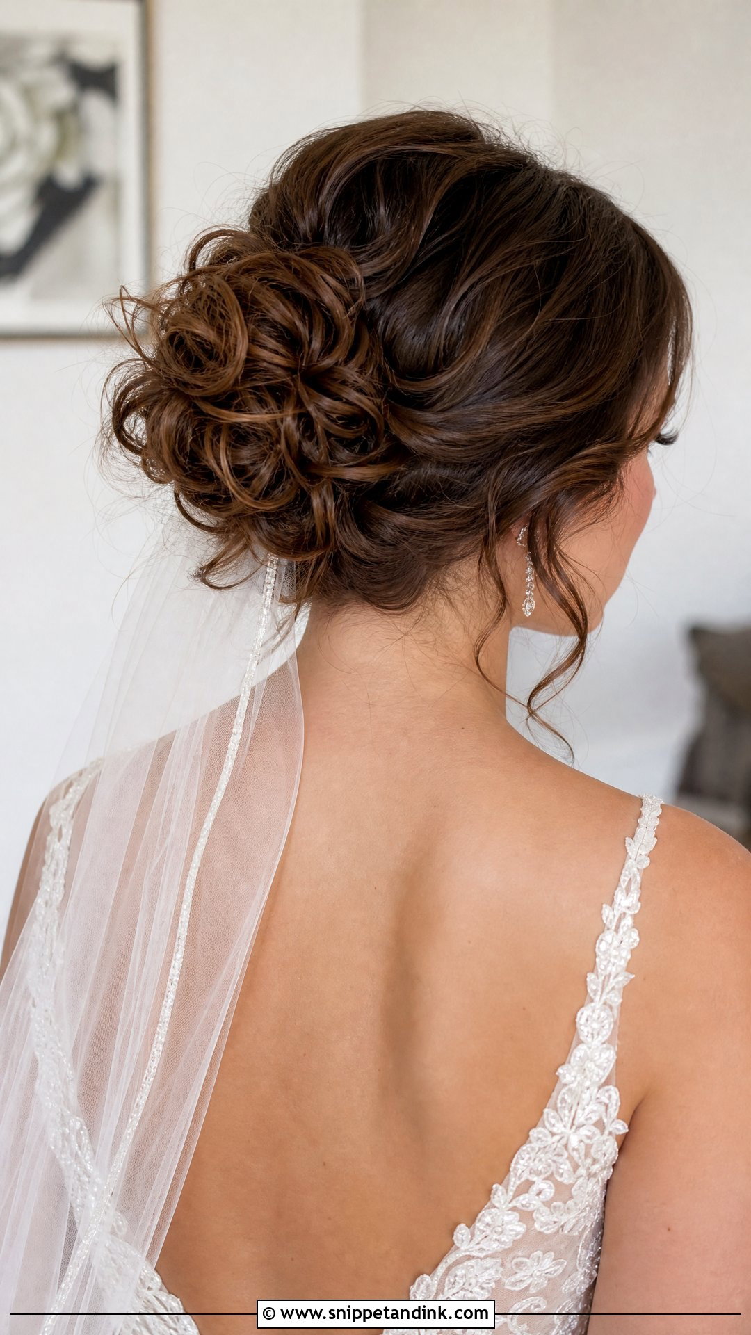 Curly Chignon for a Wedding - Snippet and Ink - 20 Curly Hairstyles for a Wedding