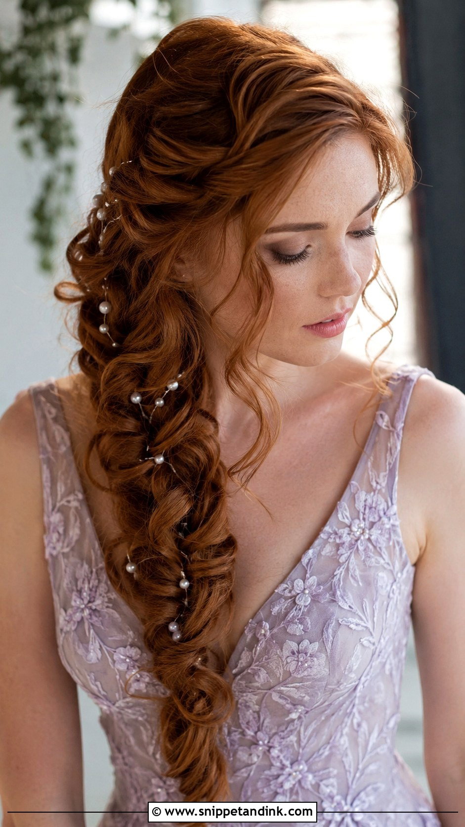 Curly Fishtail Braid for Wedding Guest - Snippet and Ink - 25 Curly Hair Hairstyles for Wedding Guest