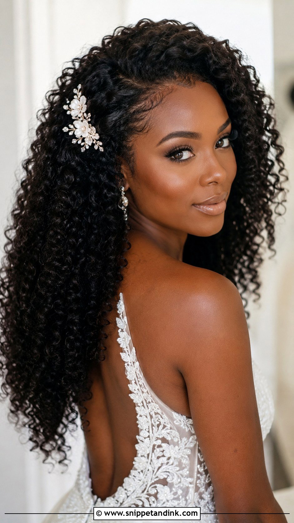 Curly Hair Wedding Hairstyle - Snippet and Ink - 25 Best Wedding Hairstyles