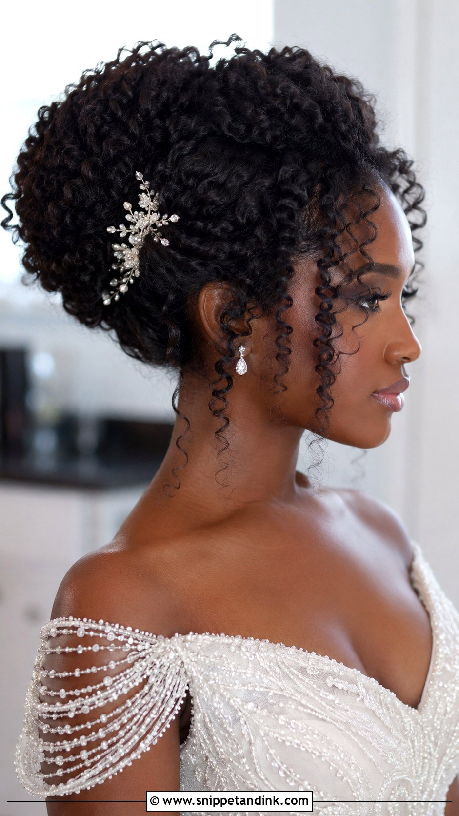 Curly Hair Wedding Updo - Snippet and Ink - 20 Hair Idea for Wedding Ideas