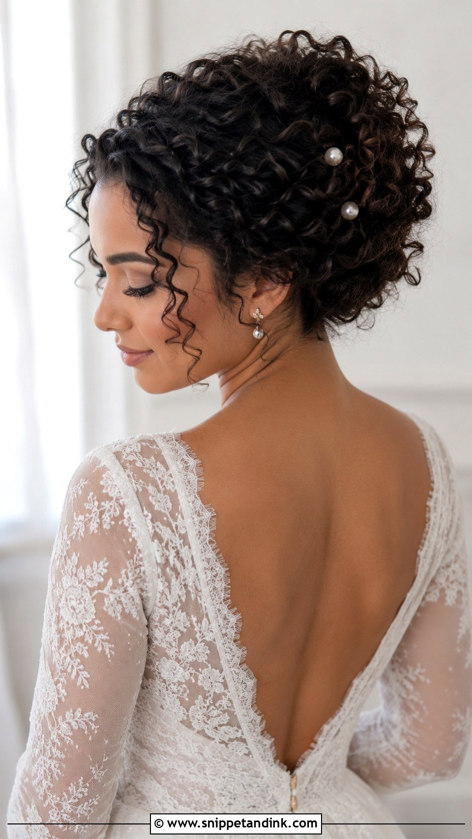 Curly Hair Wedding Updo - Snippet and Ink - 35 Hairstyles for Wedding