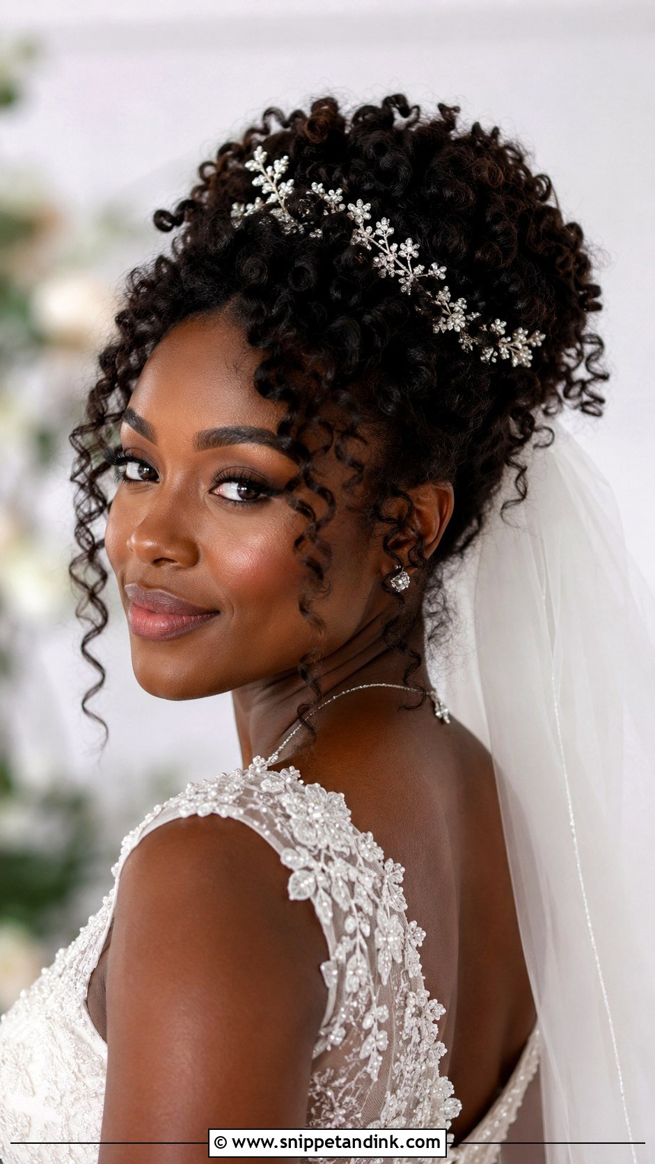 Curly Hair Wedding Updo - Snippet and Ink - 20 Modern Wedding Hairstyles