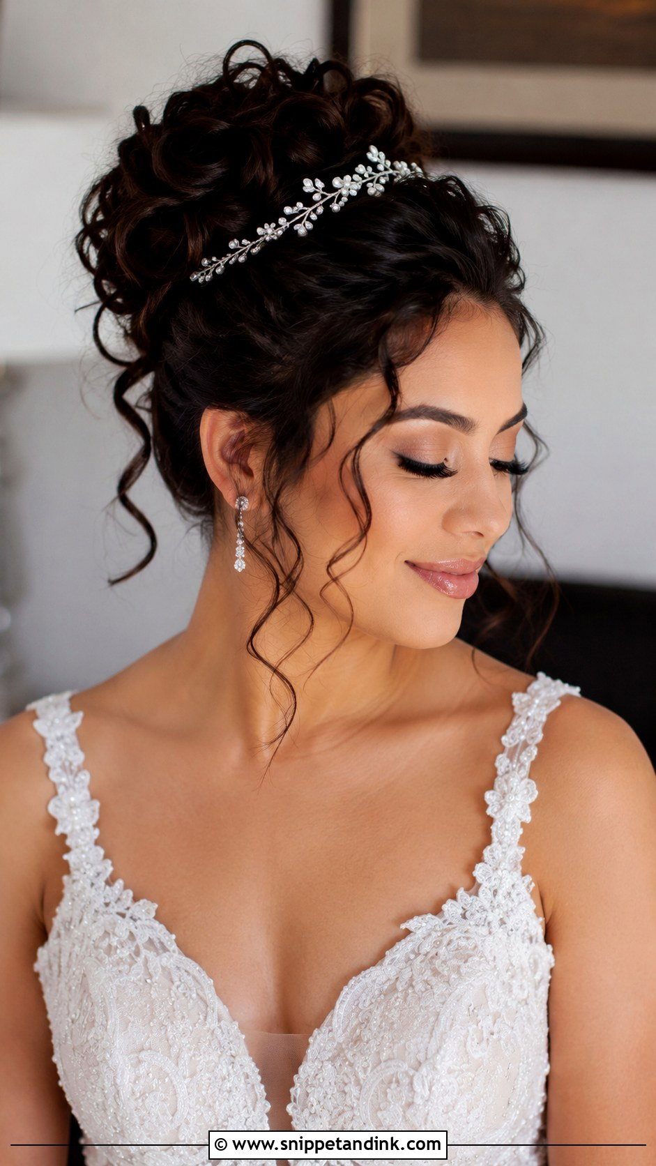 Curly Hair Wedding Updo - Snippet and Ink - 25 Cute Hairstyles for Wedding