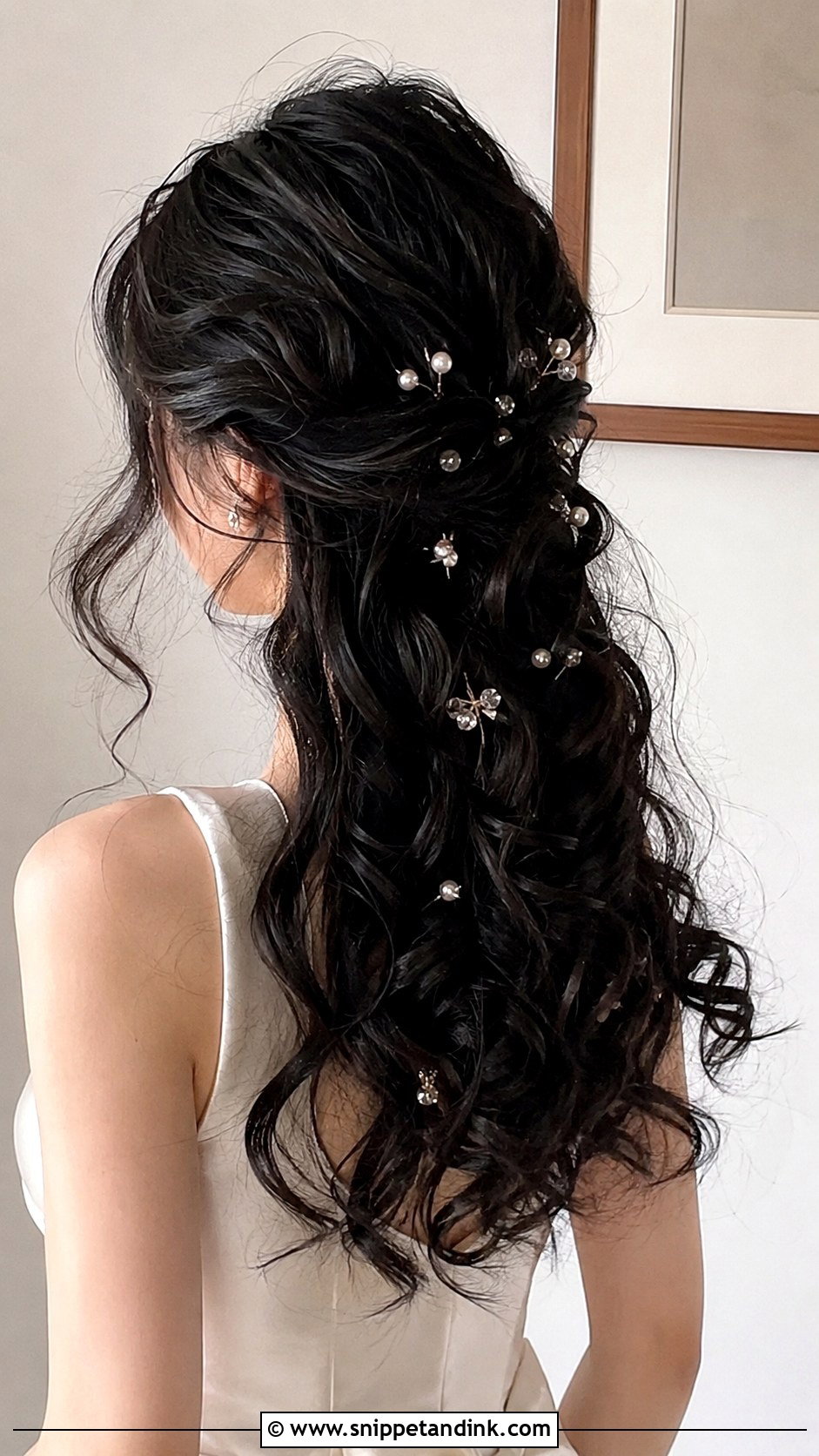 Curly Hair With Hair Pins - Snippet and Ink - 25 Curly Hairstyles for Wedding Guest