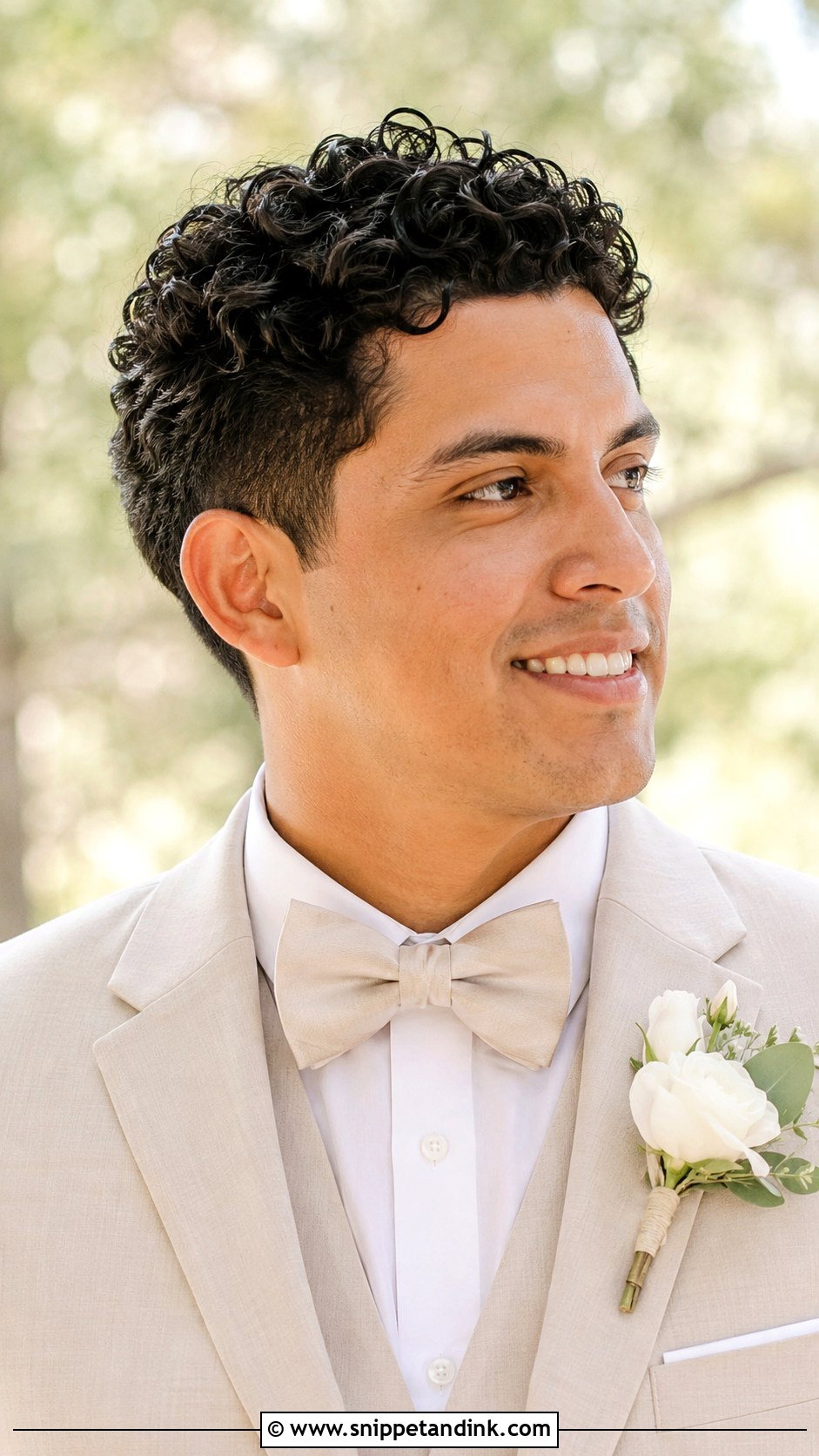 Curly Hairstyle for Grooms - Snippet and Ink - 20 Hairstyle for Groom Ideas