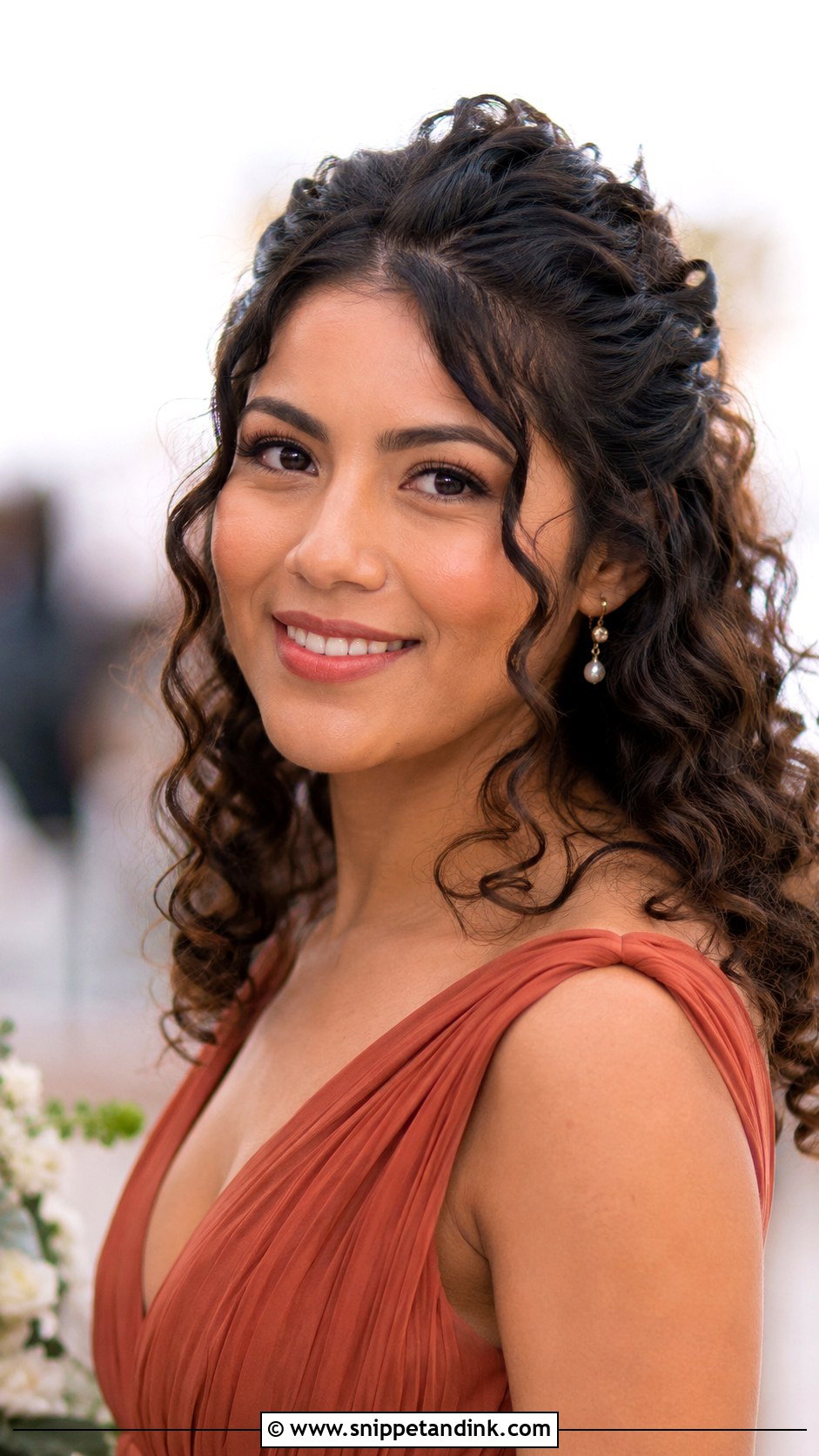 Curly Half Up Bridesmaid Hair - Snippet and Ink - 25 Simple Bridesmaid Hairdo Ideas