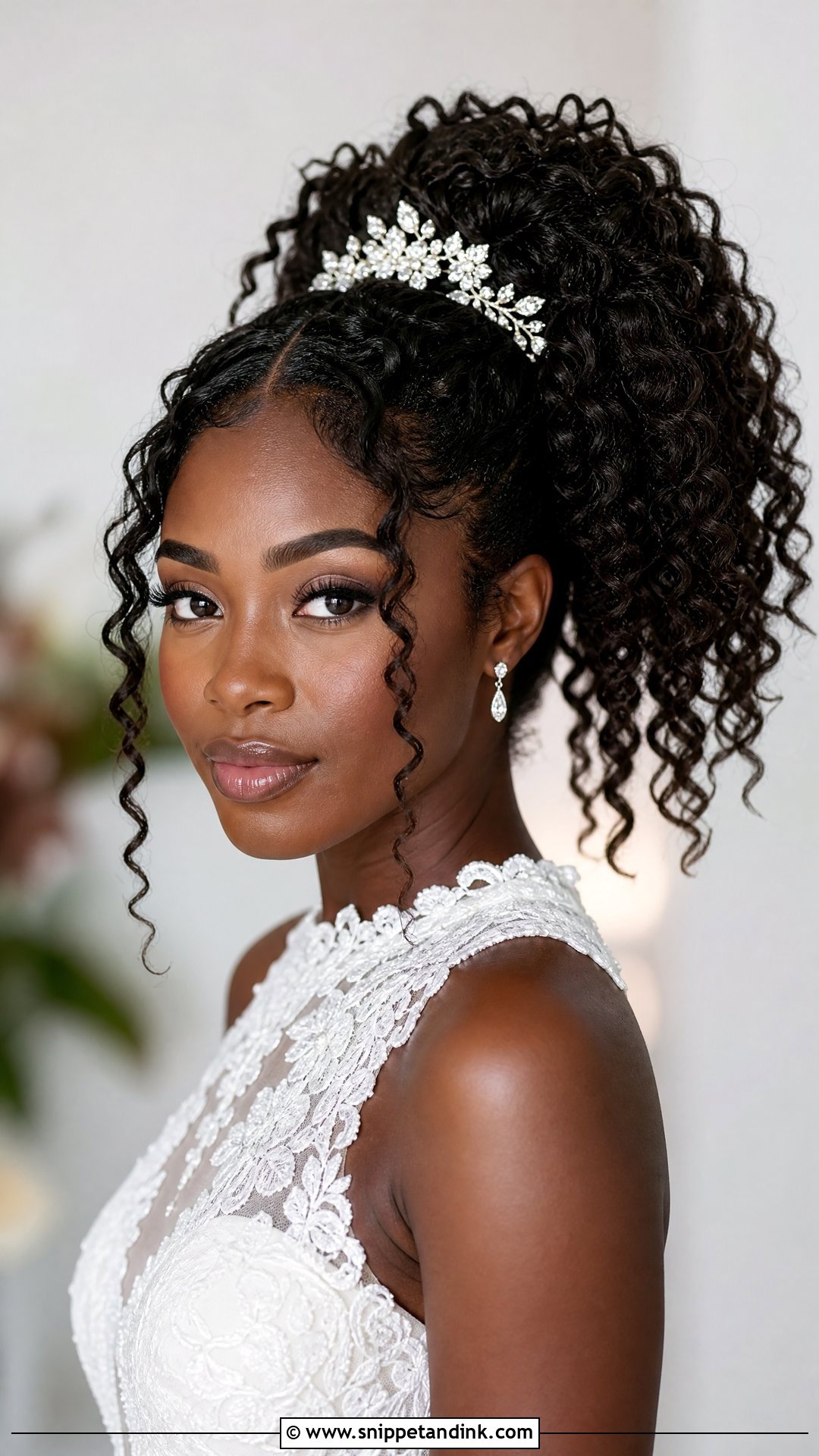 Curly High Ponytail for Wedding - Snippet and Ink - 20 High Ponytail Hairstyles for Wedding
