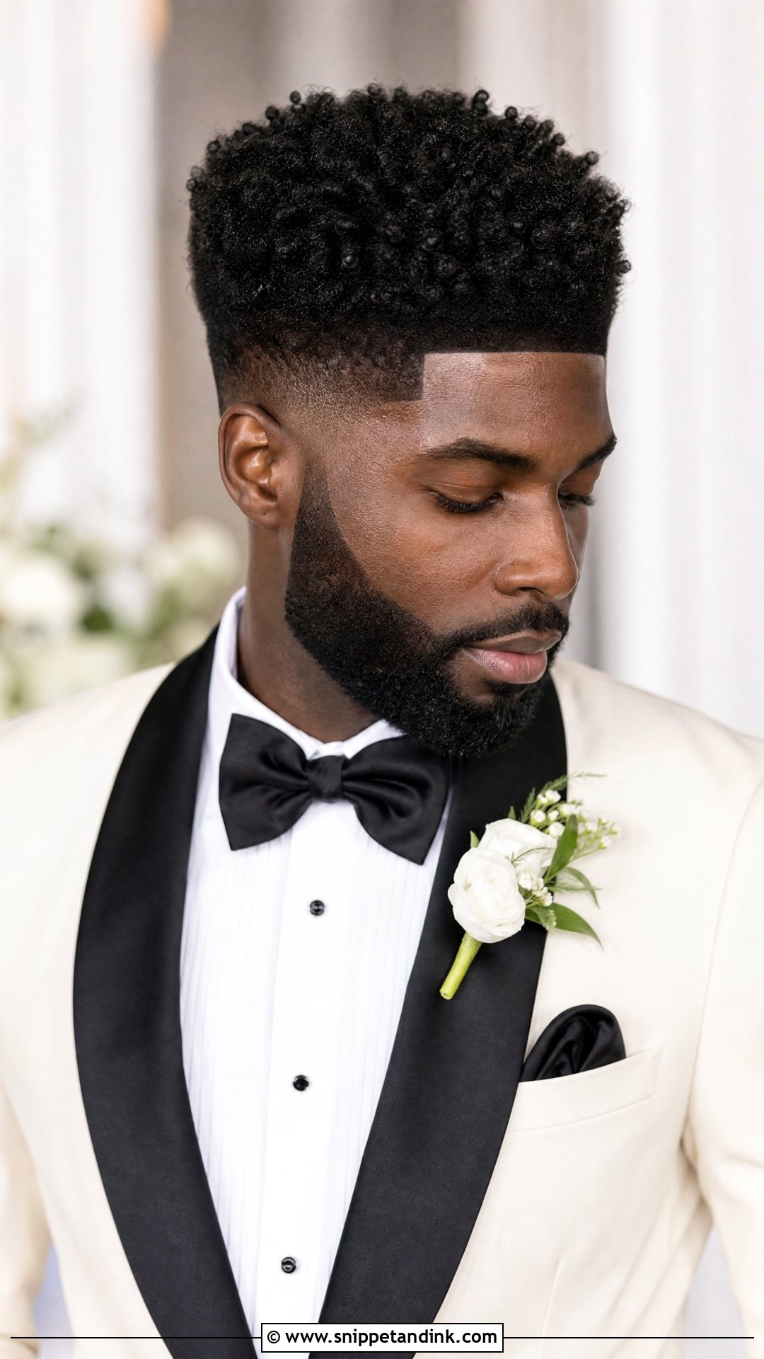 Curly High Top Groom Wedding Hairstyle - Snippet and Ink - 15 Groom Wedding Hairstyle Men Ideas