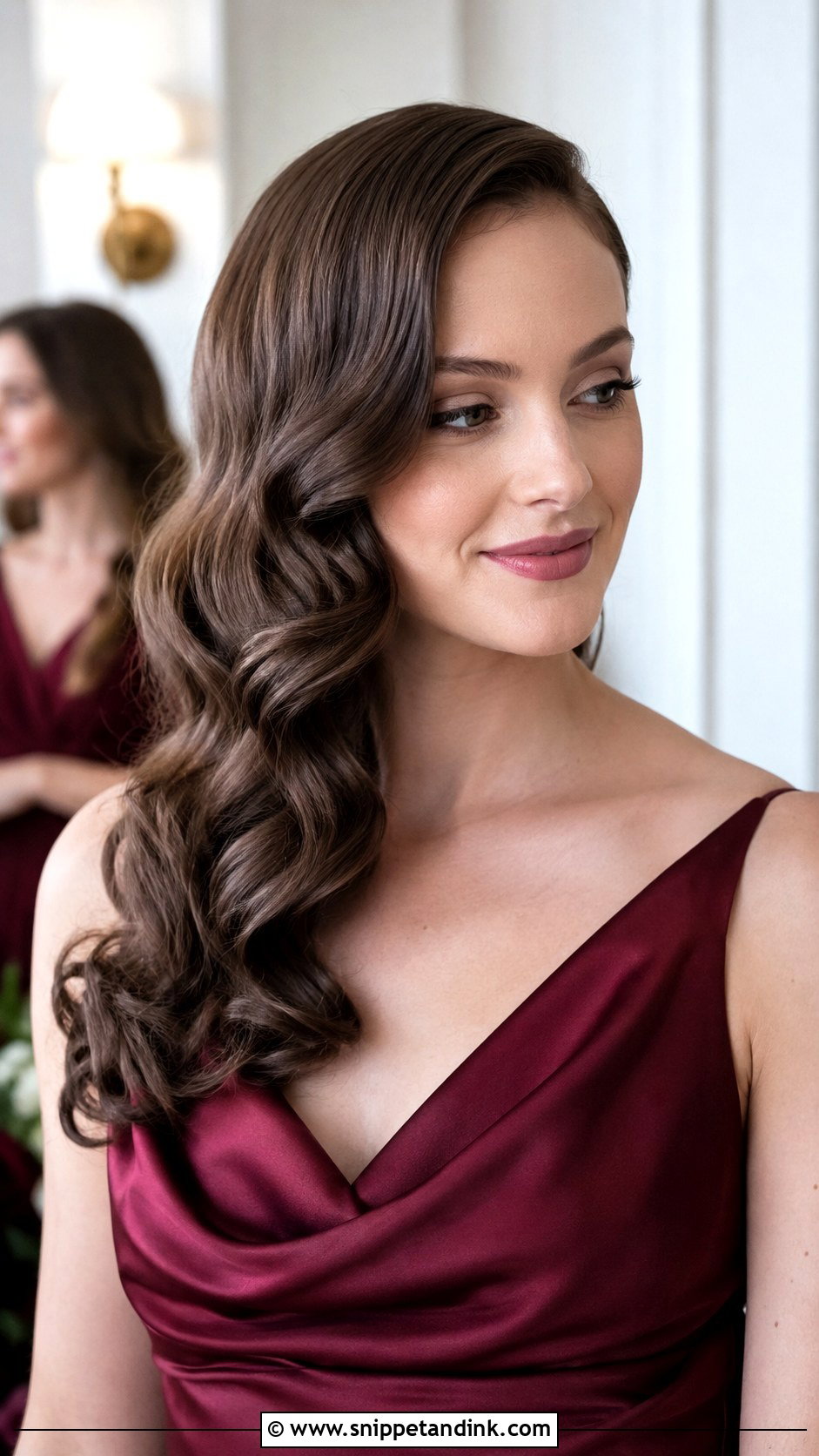 Curly Hollywood Waves Bridesmaid Hair - Snippet and Ink - 20 Curly Hairstyles for Bridesmaids