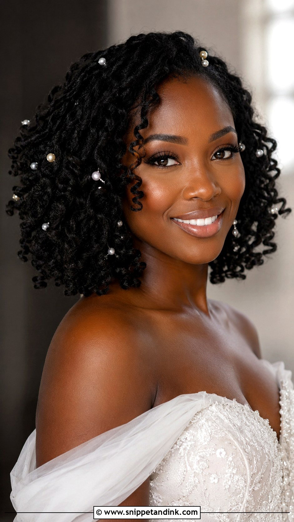 Curly Locs Wedding Hairstyle - Snippet and Ink - 15 Wedding Hairstyles Black Women Locs