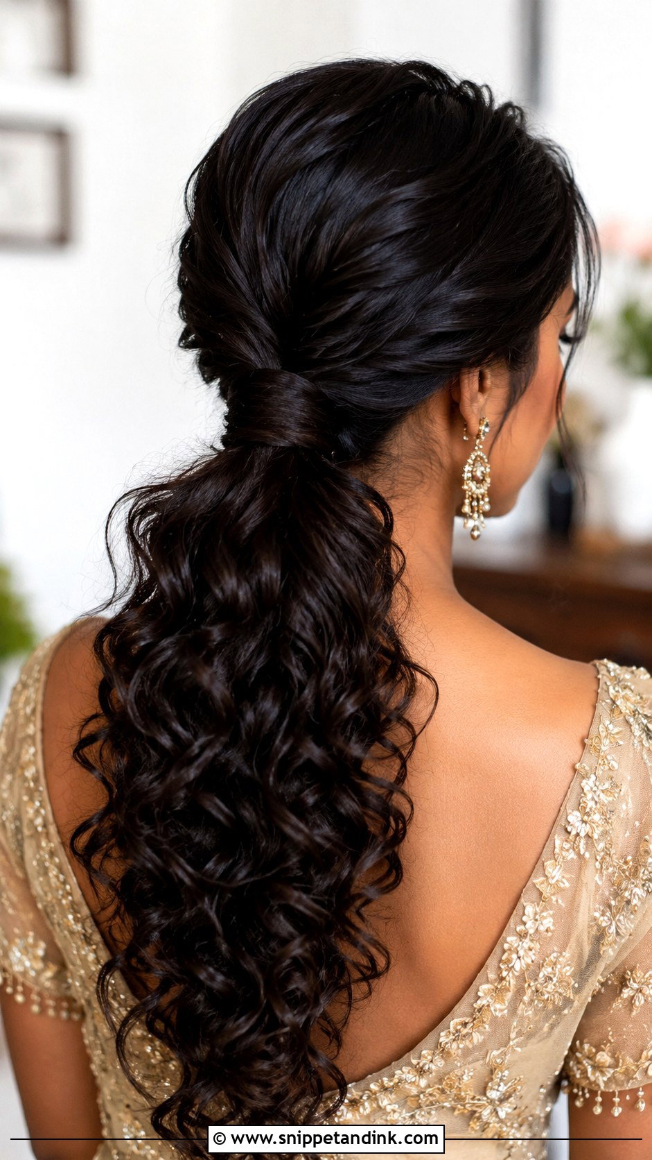 Curly Low Ponytail For Wedding Guest - Snippet and Ink - 20 Curly Hairstyle for Wedding Guest Ideas