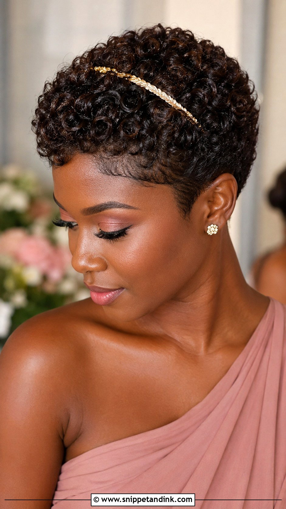 Curly Pixie Bridesmaid Hairstyle - Snippet and Ink - 20 Bridesmaids Hairstyles for Short Hair