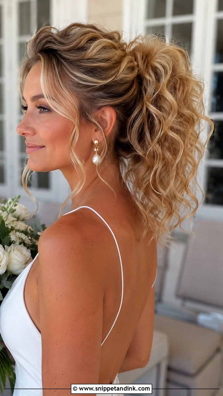 Curly Ponytail With Volume - Snippet and Ink - 20 Wedding Guest Hair Curly Ideas