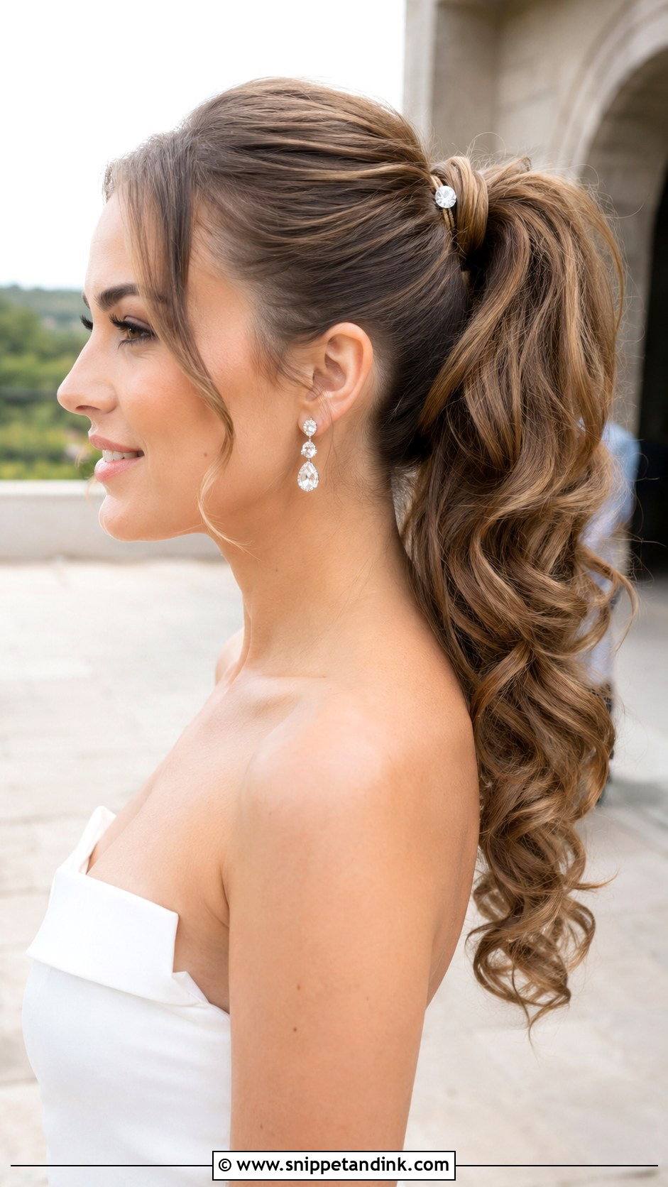 Curly Ponytail With Volume - Snippet and Ink - 20 Curled Hair for Wedding Ideas