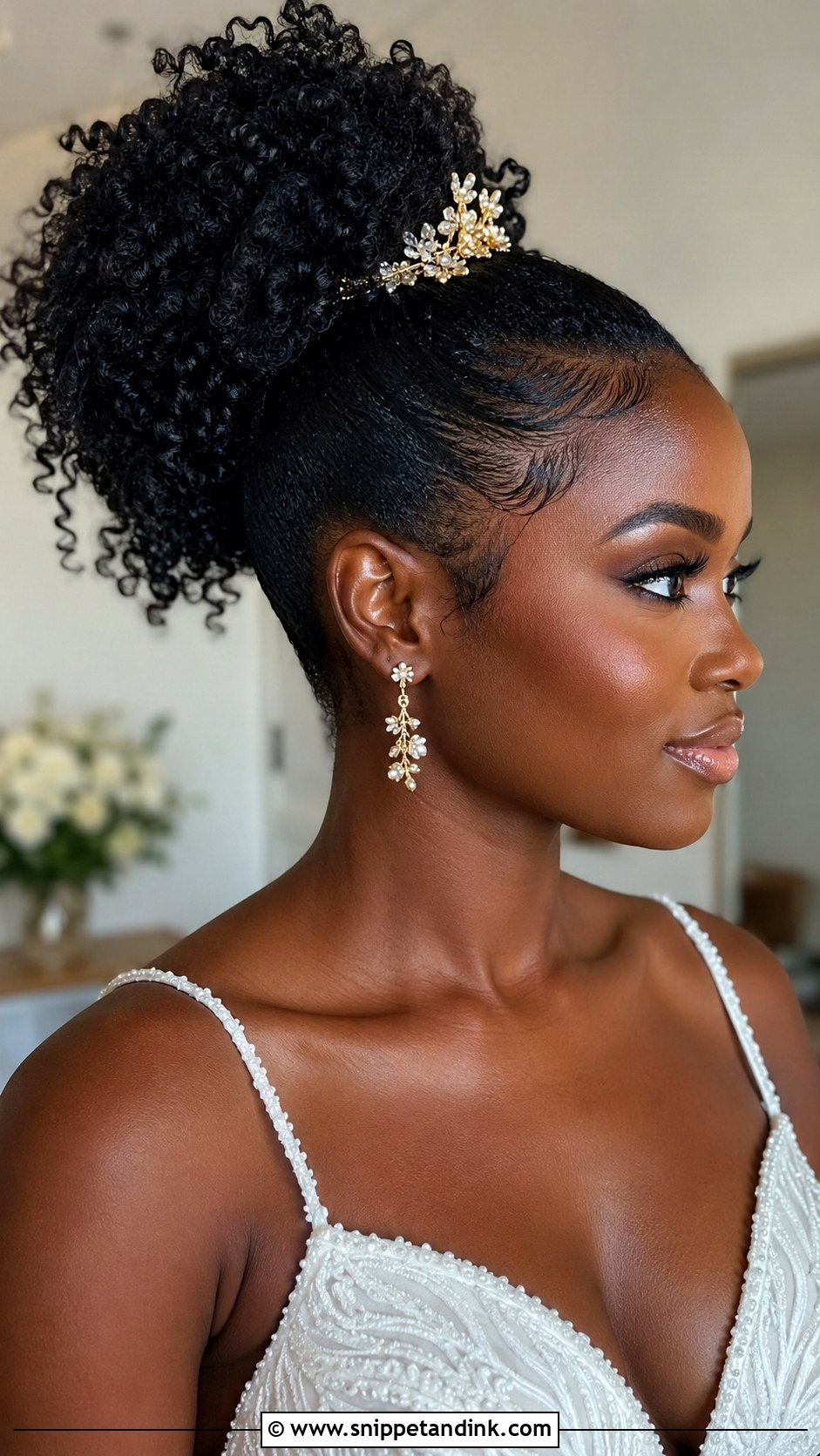Curly Ponytail for Natural Hair - Snippet and Ink - 25 Pony Hairstyles for Wedding