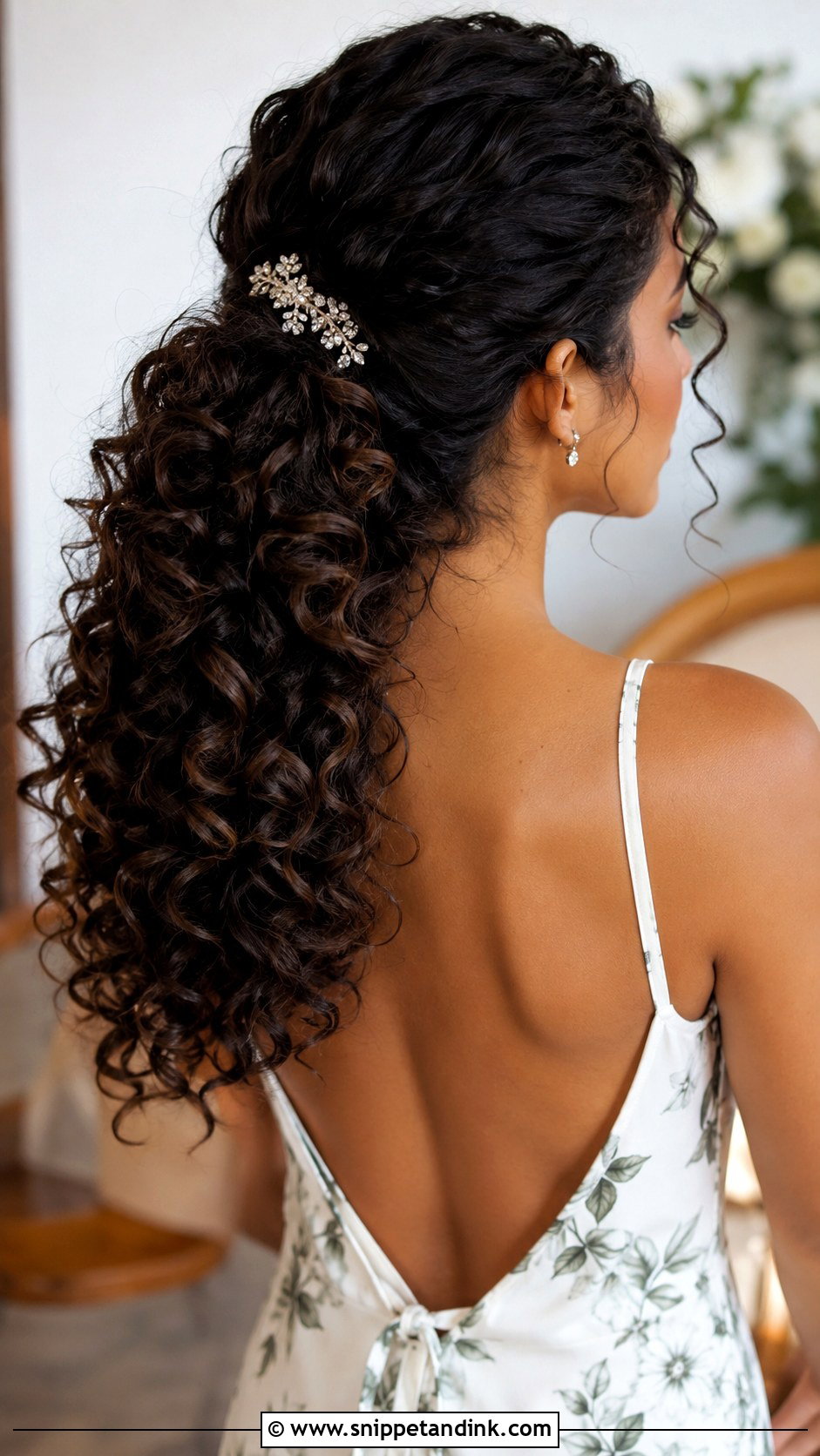 Curly Ponytail for Wedding - Snippet and Ink - 30 Ponytail Hairstyles for Wedding