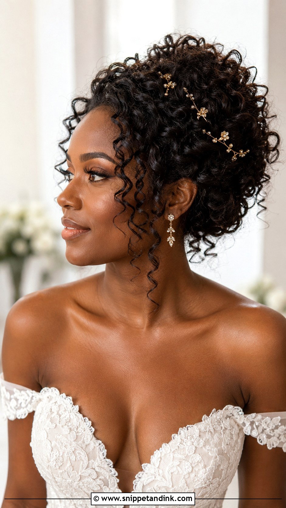 Curly Shag Wedding Hairstyle - Snippet and Ink - 15 Shag Wedding Hairstyles