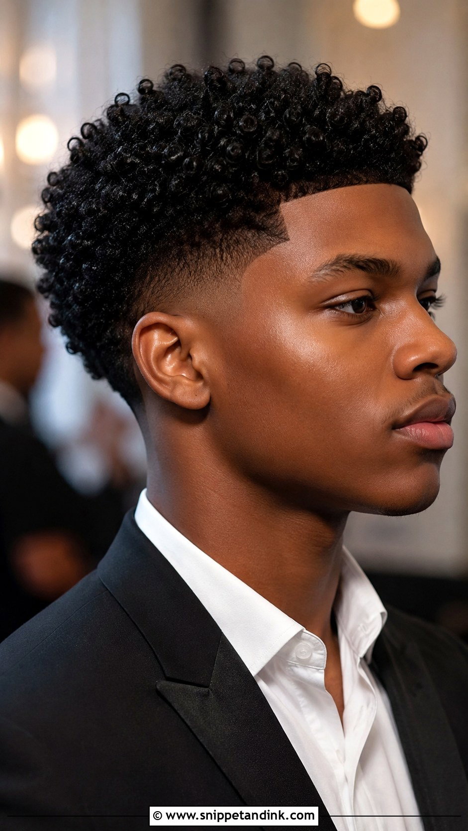 Curly Taper Fade For Prom - Snippet and Ink - 15 Male Prom Hairstyles