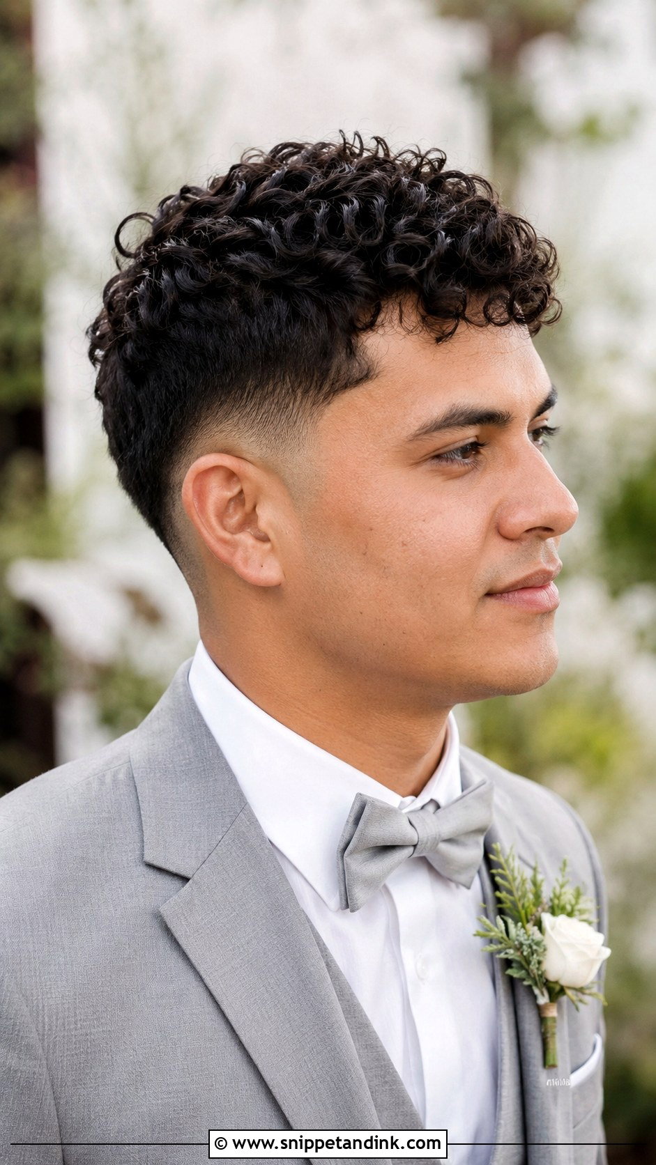 Curly Top Haircut for Grooms - Snippet and Ink - 25 Groom Hairstyle Men Ideas