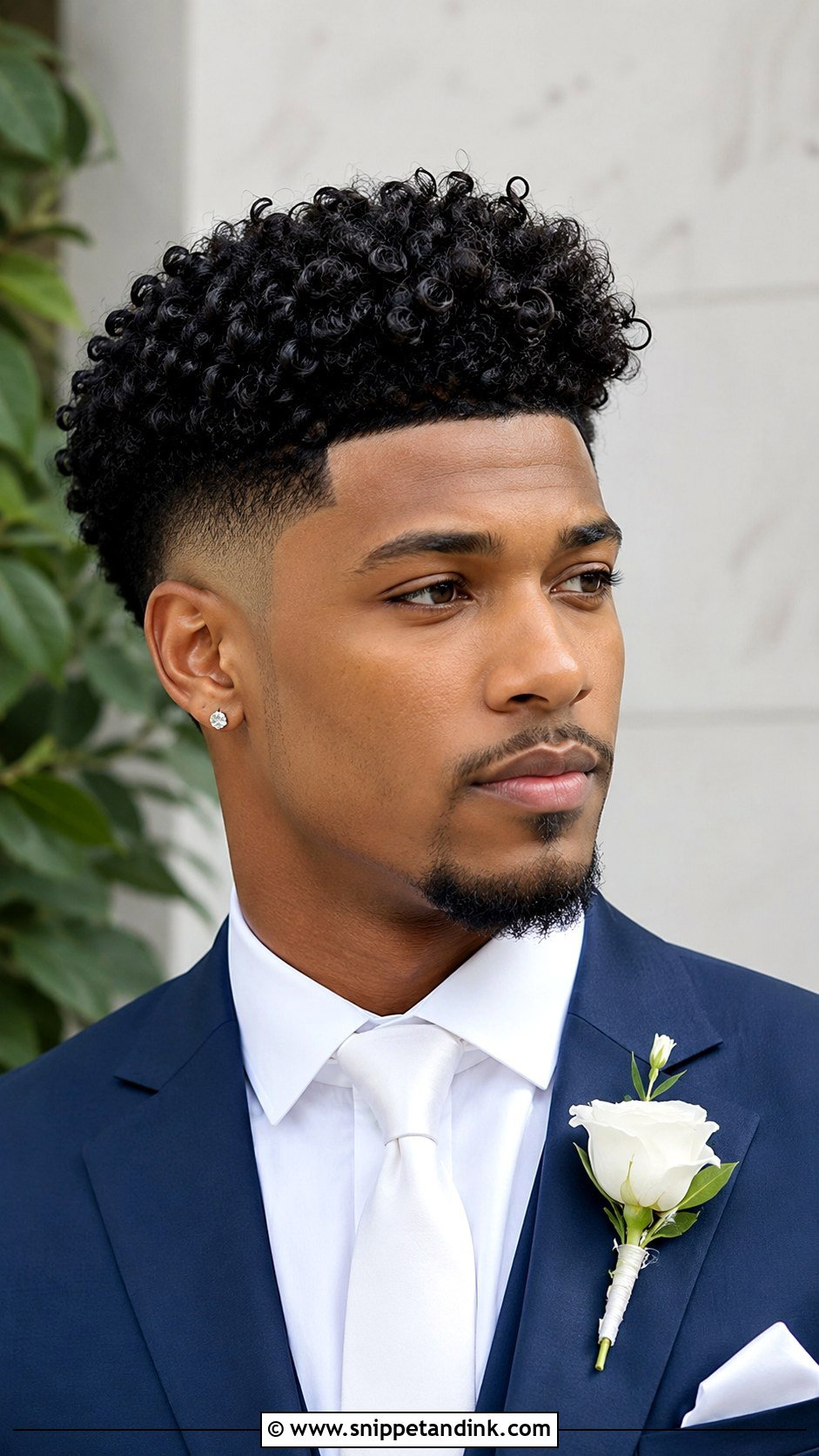 Curly Undercut for Grooms - Snippet and Ink - 25 Groom Hairstyle Men Ideas
