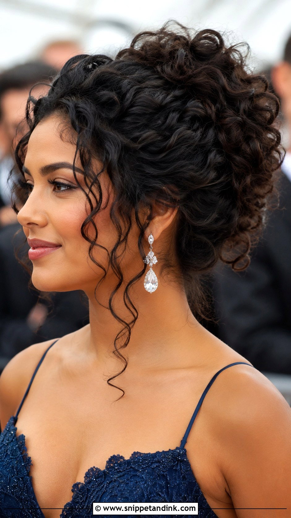 Curly Updo - Snippet and Ink - 30 Wedding Guest Updo Ideas