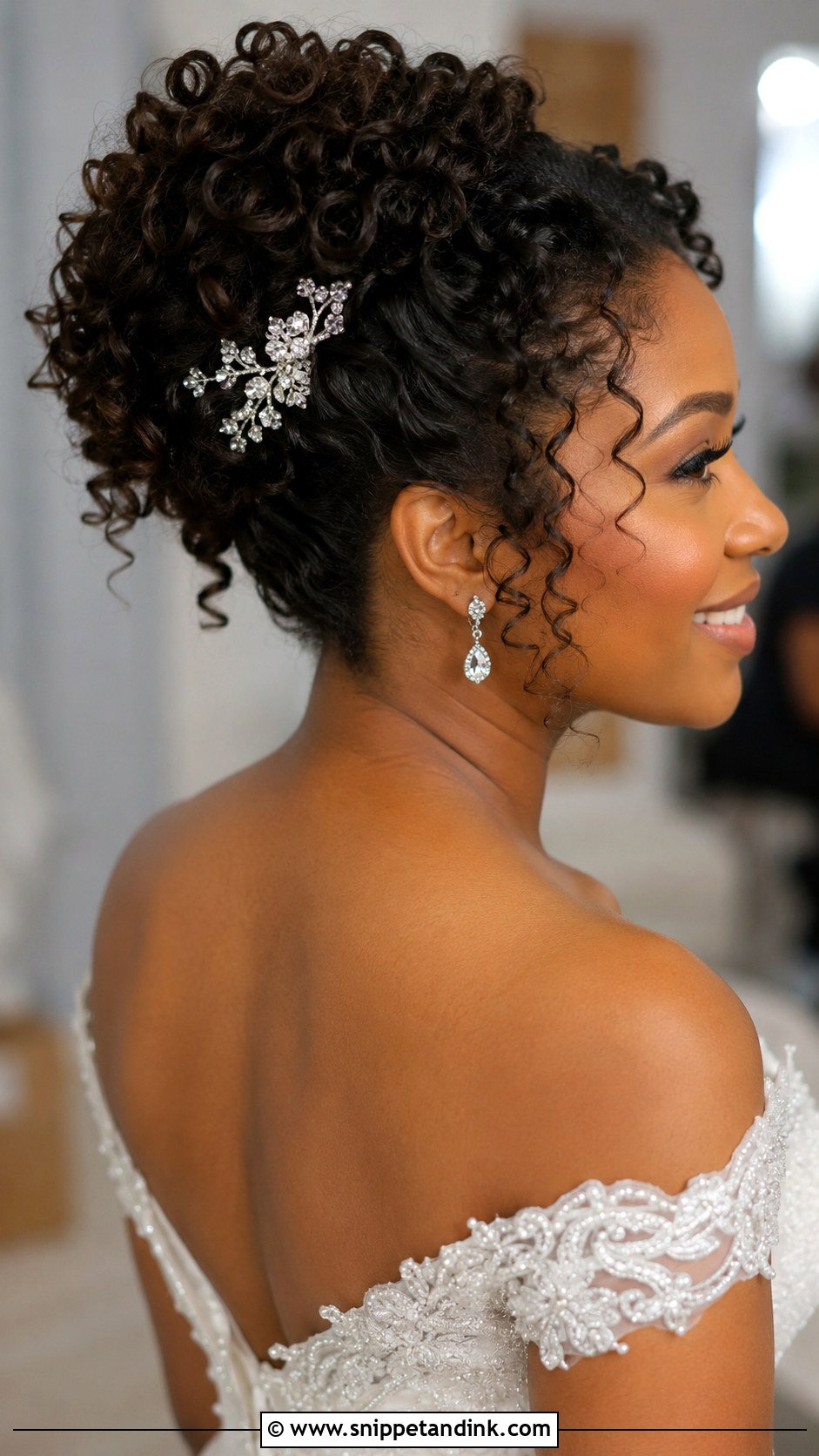 Curly Updo - Snippet and Ink - 30 Wedding Updo Hairstyles